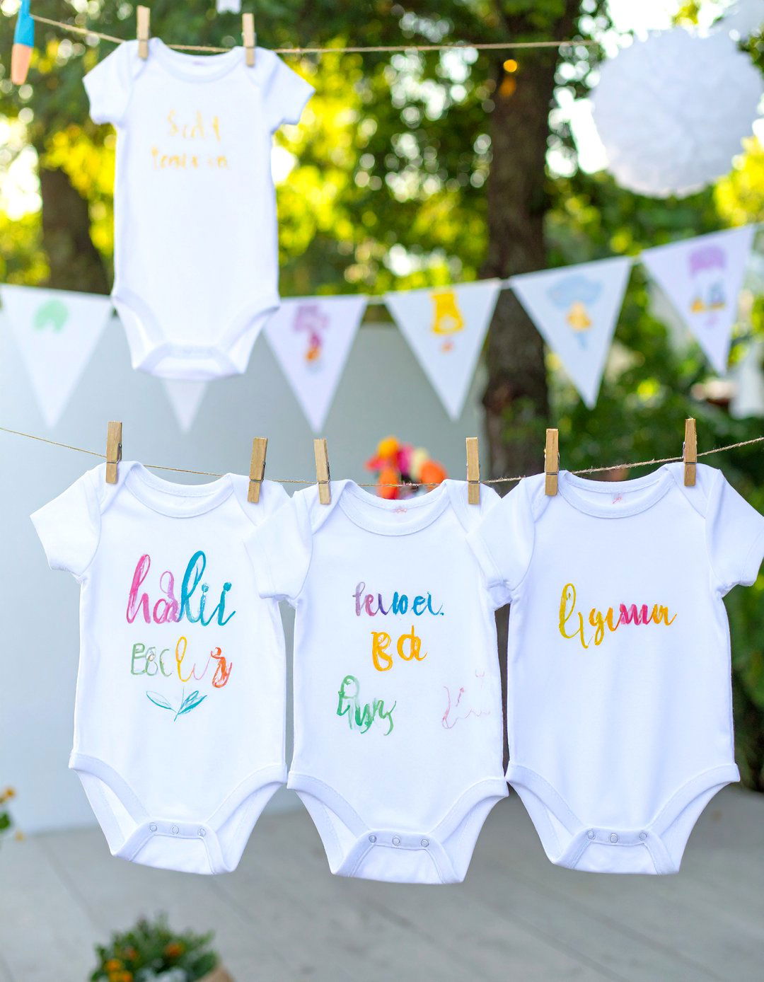A Baby Bodysuit Guest Book - 30 baby shower guest book ideas