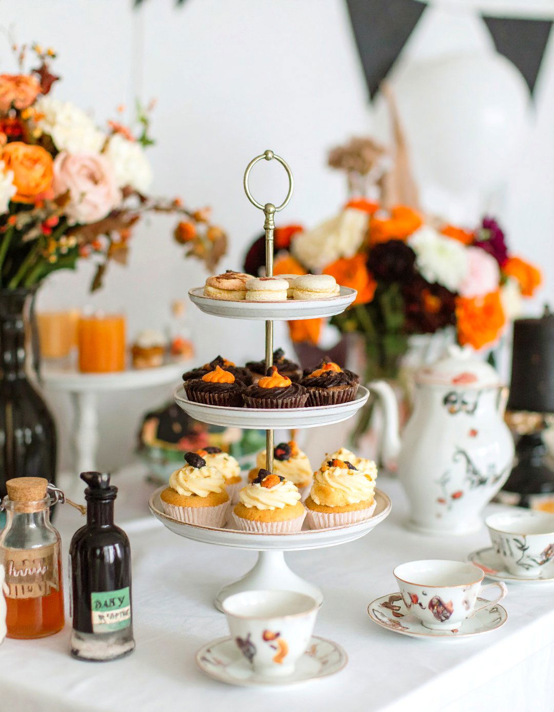 A Baby is Brewing Tea Party - 30 halloween baby shower ideas