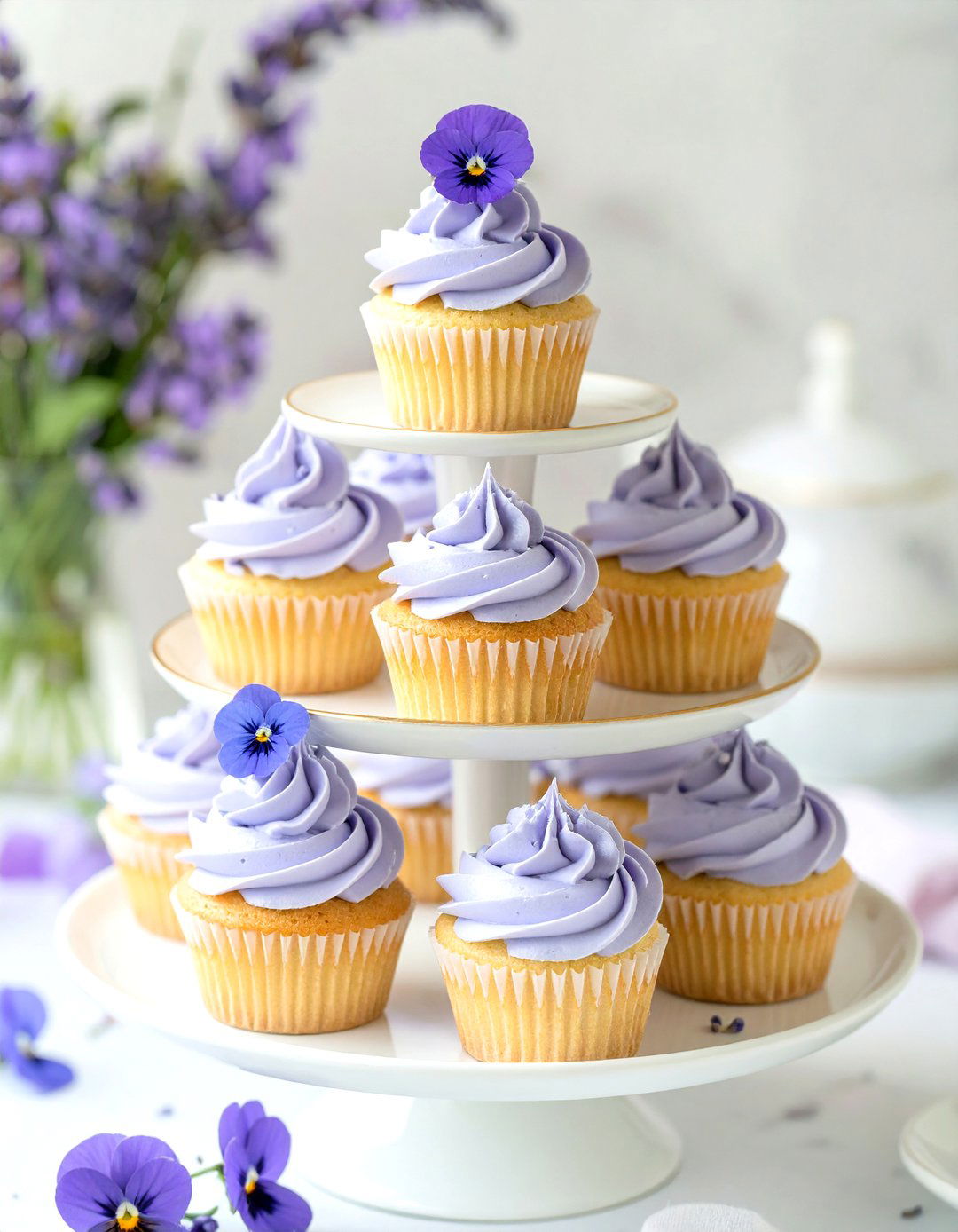 A Baby is Brewing Tea Party Cupcakes - 30 baby shower cupcake ideas