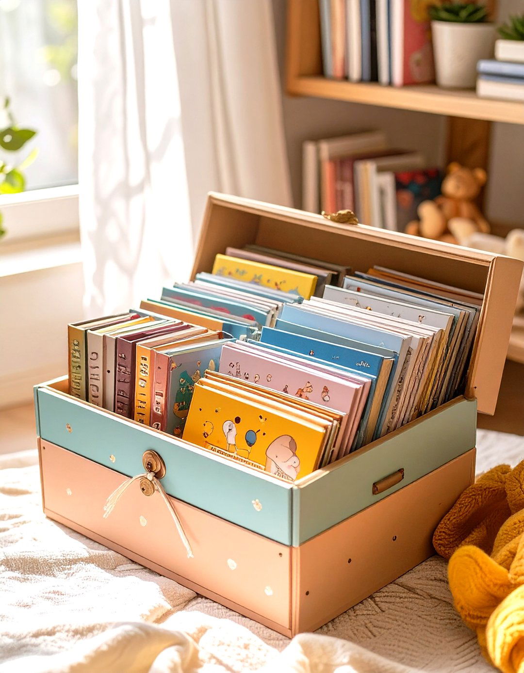 A Babys First Library Collection - 30 baby shower gift basket ideas