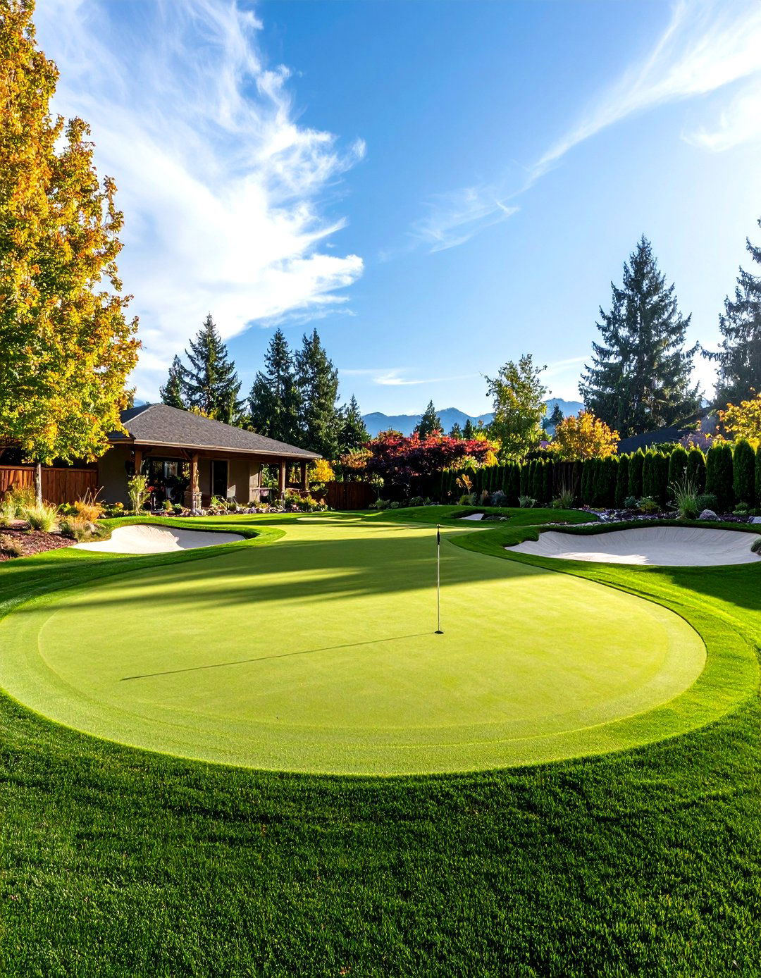 A Backyard Putting Green for Golf Lovers - 30 large backyard landscaping ideas