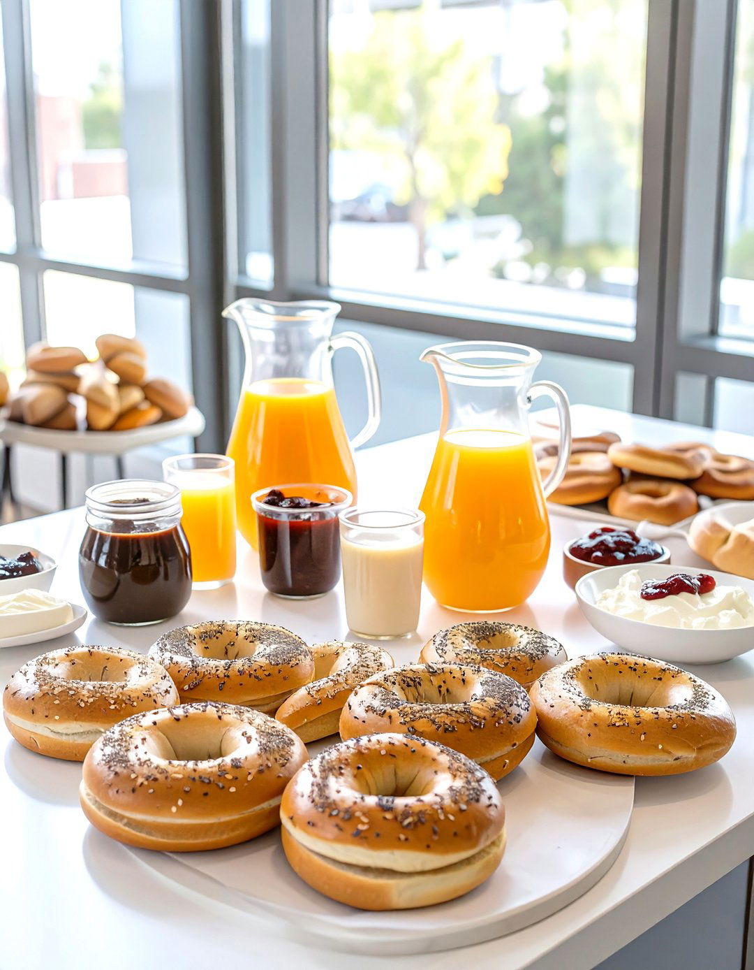 A Bagel Breakfast Shower - 30 work baby shower ideas