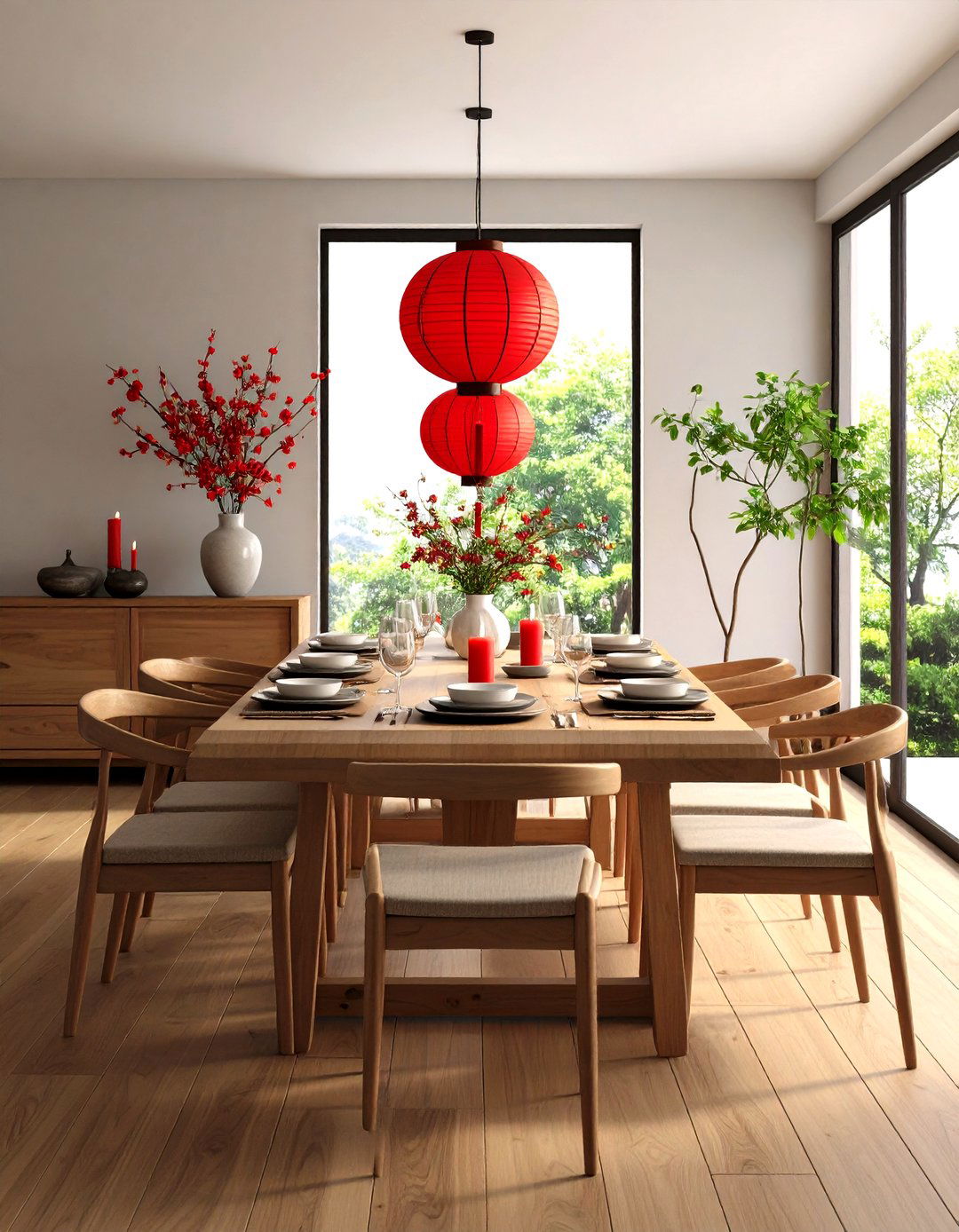 A Balanced Five Elements Dining Room - 30 feng shui interior design ideas