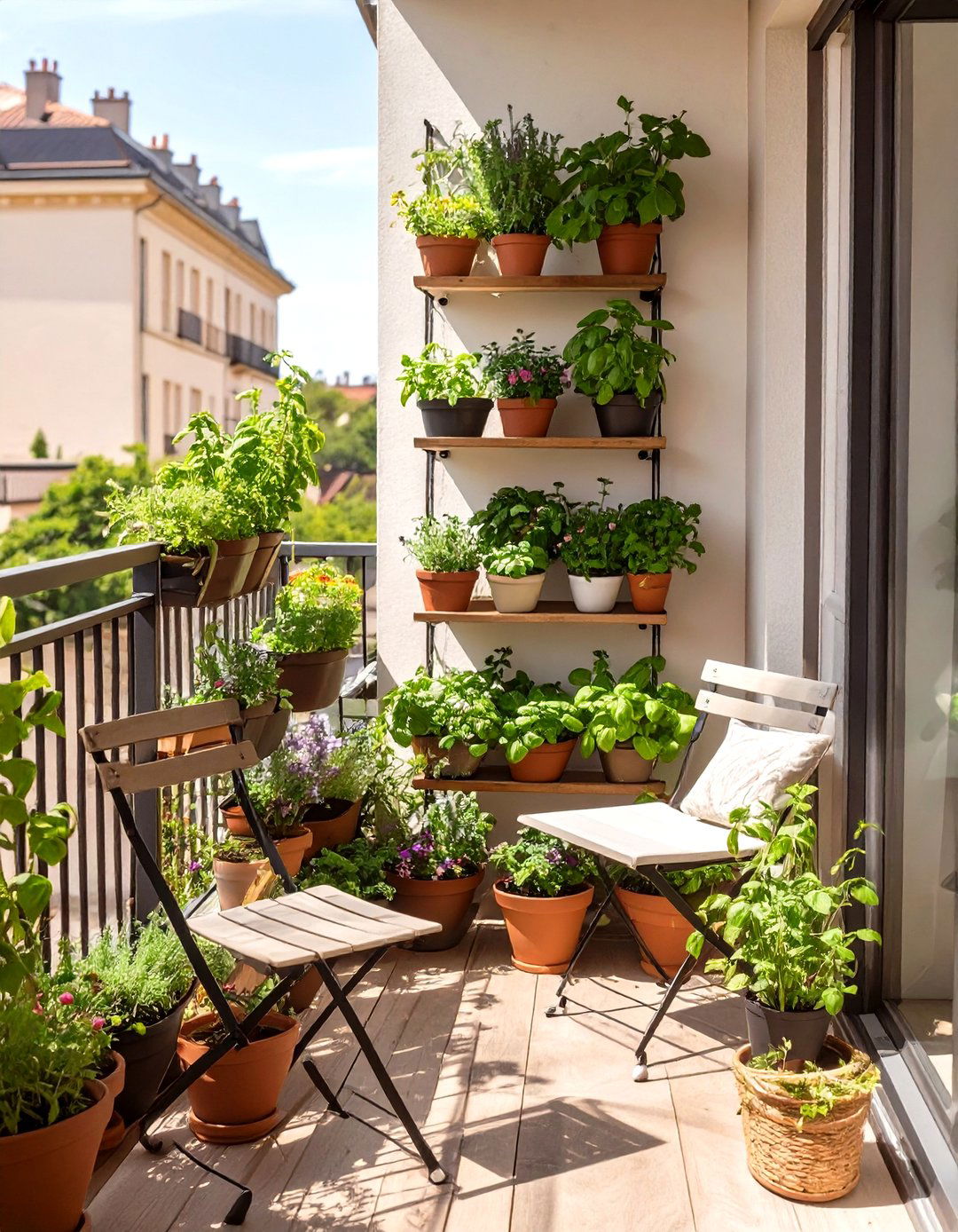 A Balcony Herb Garden - 30 home garden ideas