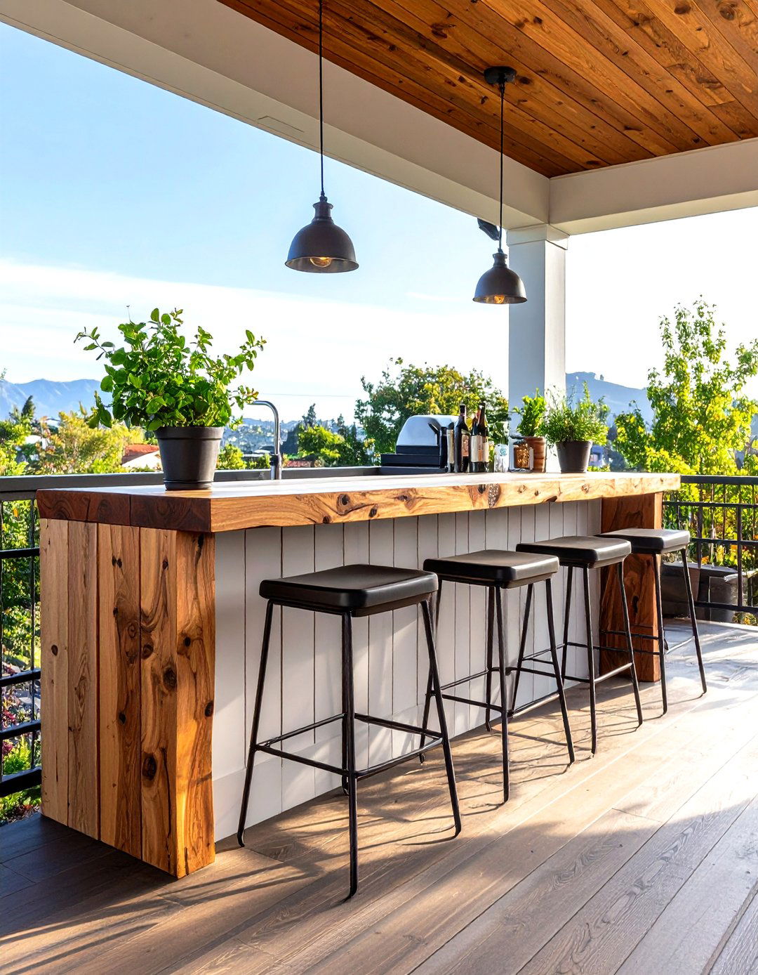 Bar Counter Railing 30 Porch Privacy Ideas for a Secluded Outdoor Retreat - We Love Home Blog