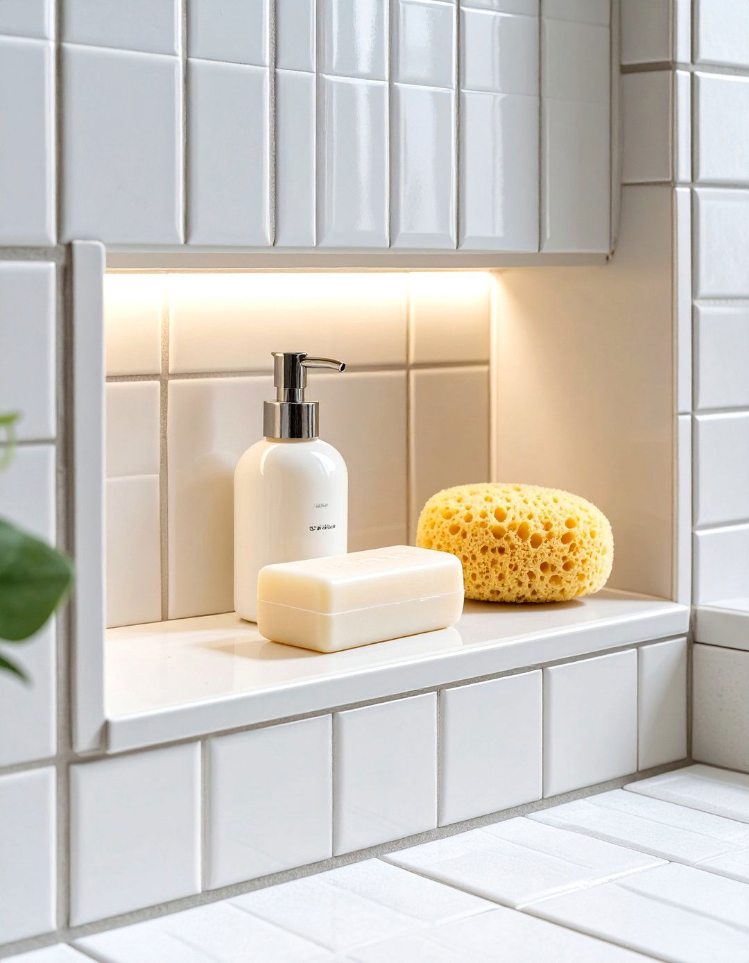 A Bathroom Niche as a Shower Seat Ledge - 30 bathroom niche ideas
