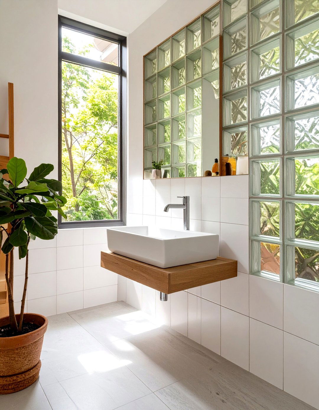 A Bathroom of Glass and Steel - 30 bauhaus interior design ideas