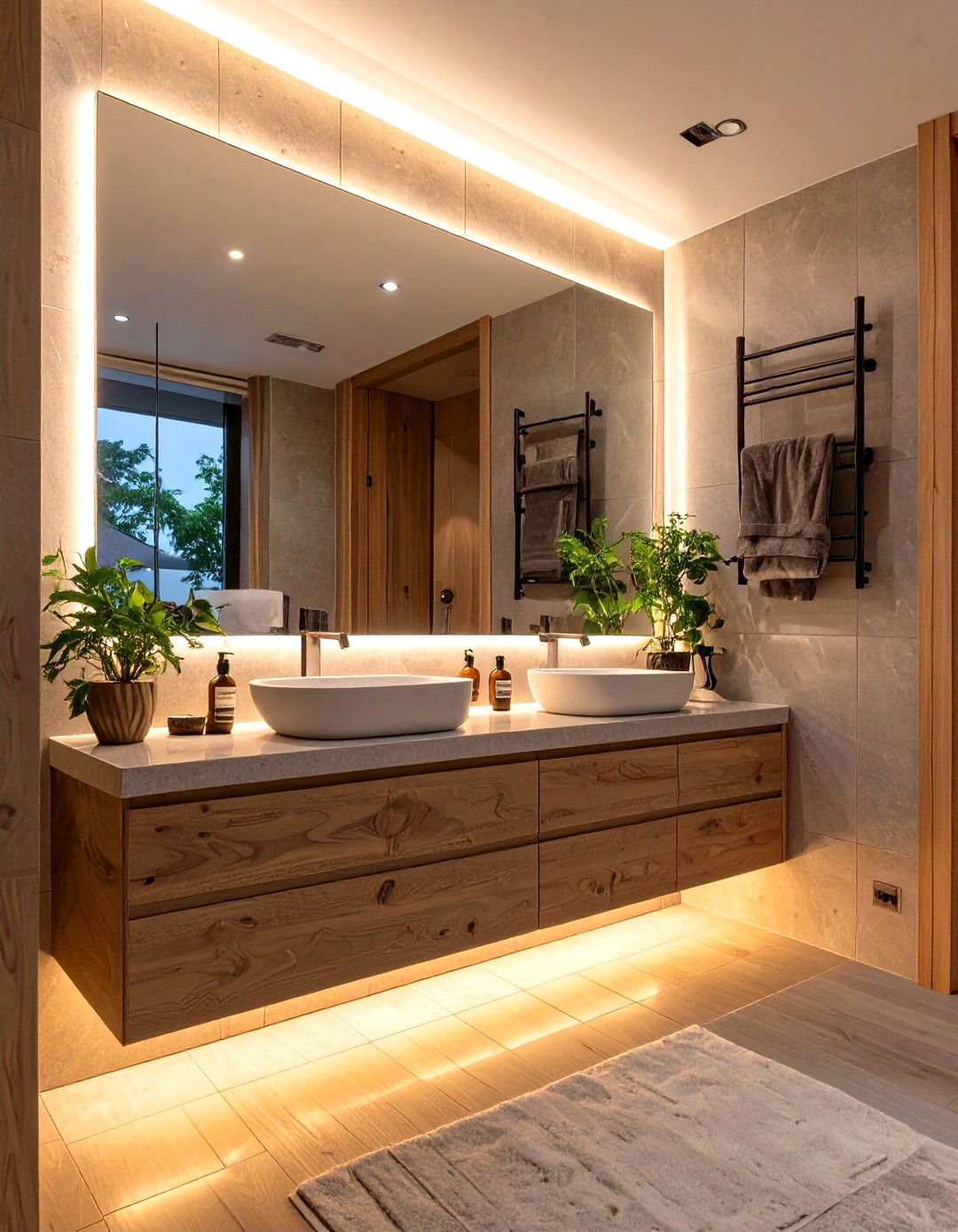 A Bathroom with Indirect and Ambient Lighting - 30 japan bathroom design ideas