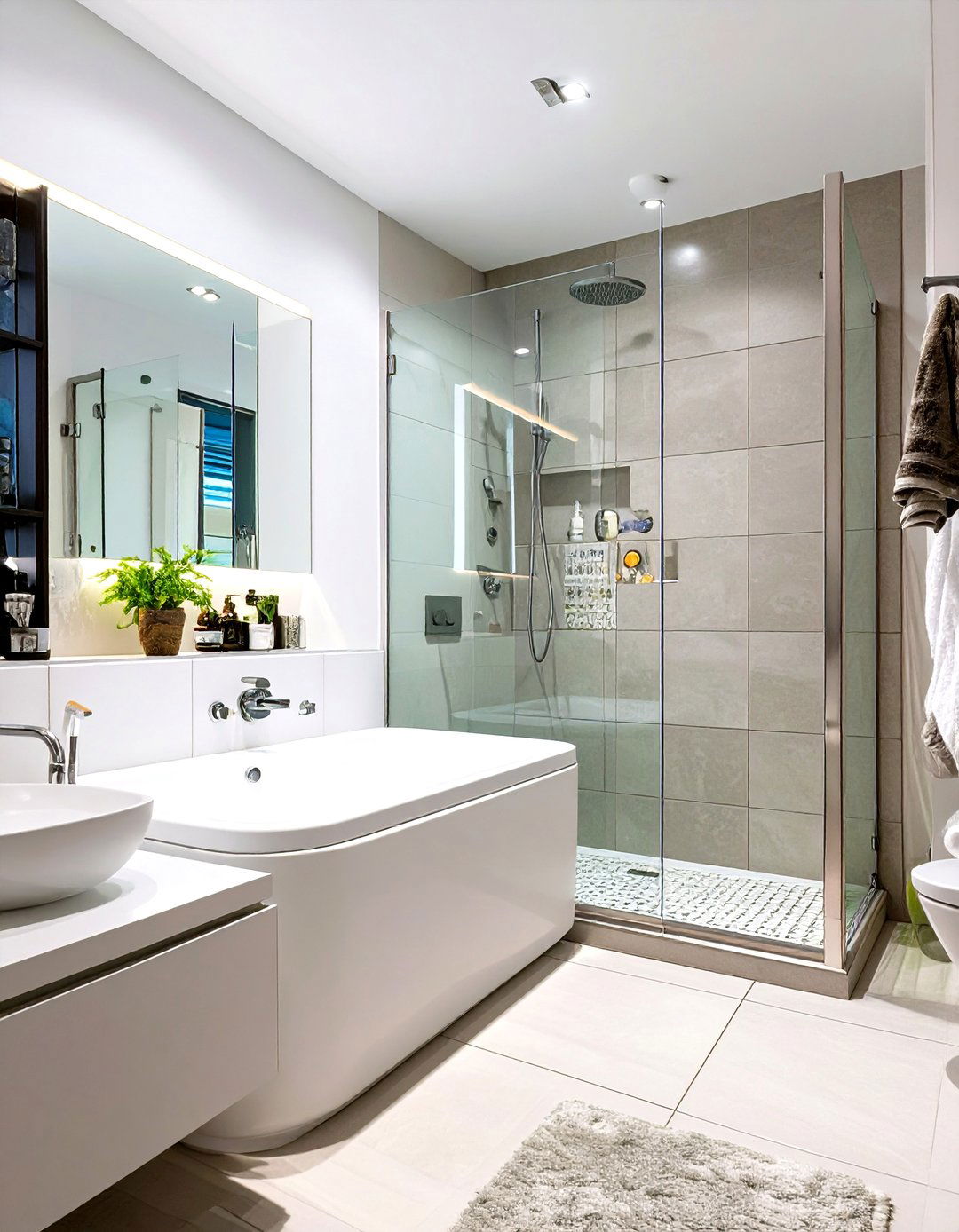 A Bathtub Shower Combination - 30 small toilet and bathroom ideas