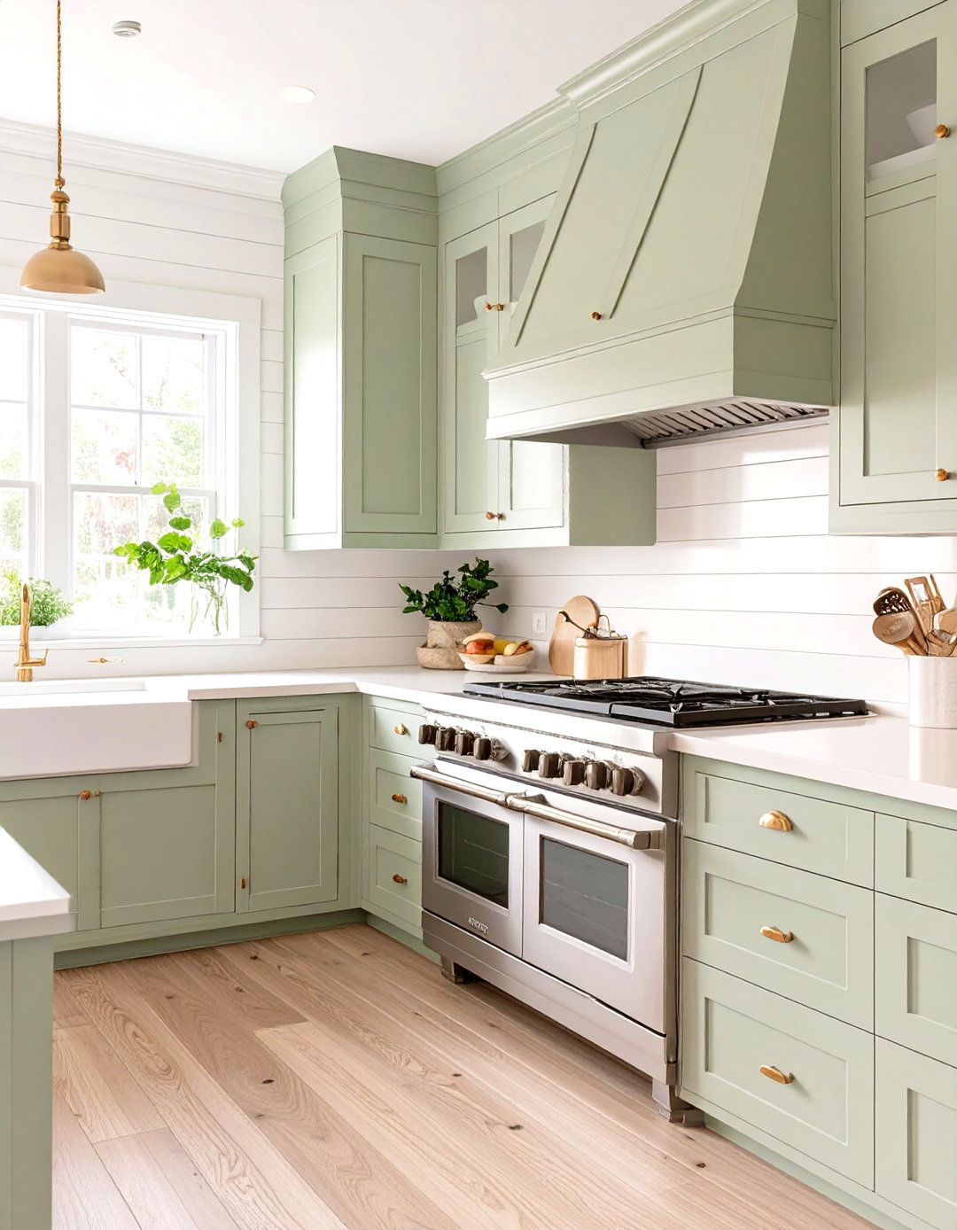 A Beadboard Backsplash Kitchen - 30 low cost simple kitchen designs