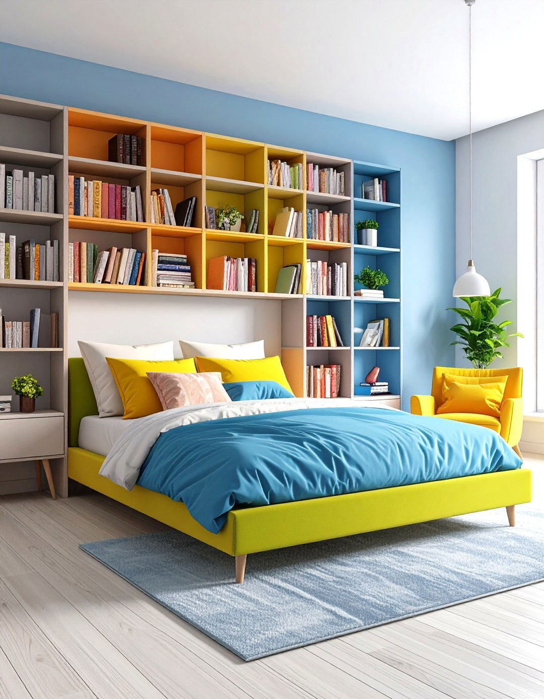 A Bedroom Bookshelf for Reading - 30 relaxing bedroom ideas