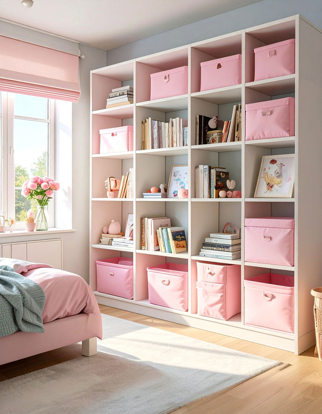 A Bedroom Using Modular Storage Solutions - 30 tween girl bedroom ideas
