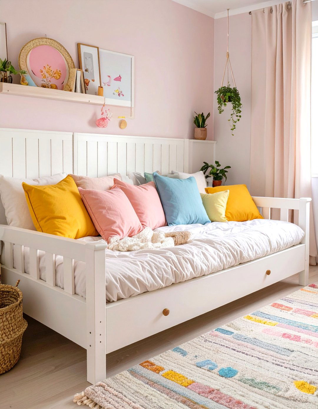 A Bedroom with a Daybed for Socializing - 30 tween girl bedroom ideas