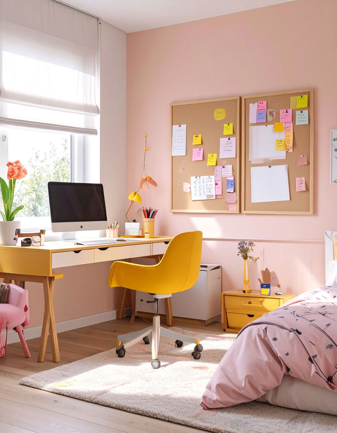 A Bedroom with a Dedicated Homework and Tech Zone - 30 tween girl bedroom ideas