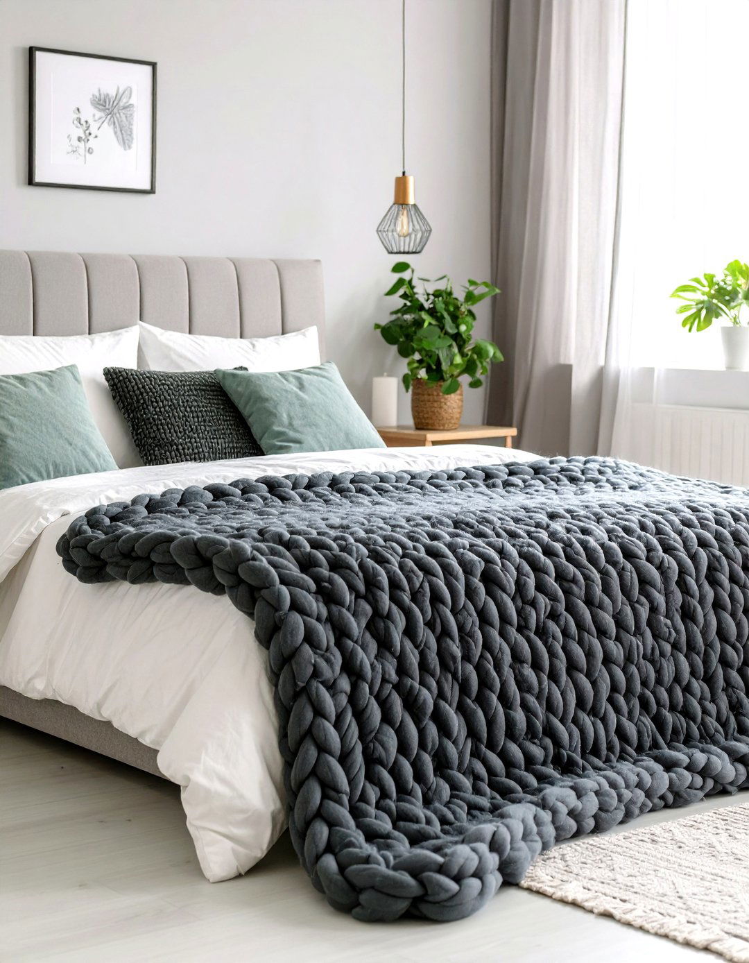 A Bedroom with a Weighted Blanket - 30 relaxing bedroom ideas