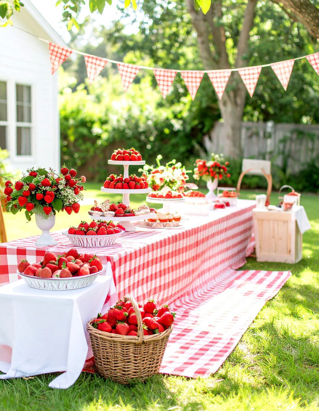 A Berry Sweet Strawberry Patch Party - 30 outdoor baby shower ideas