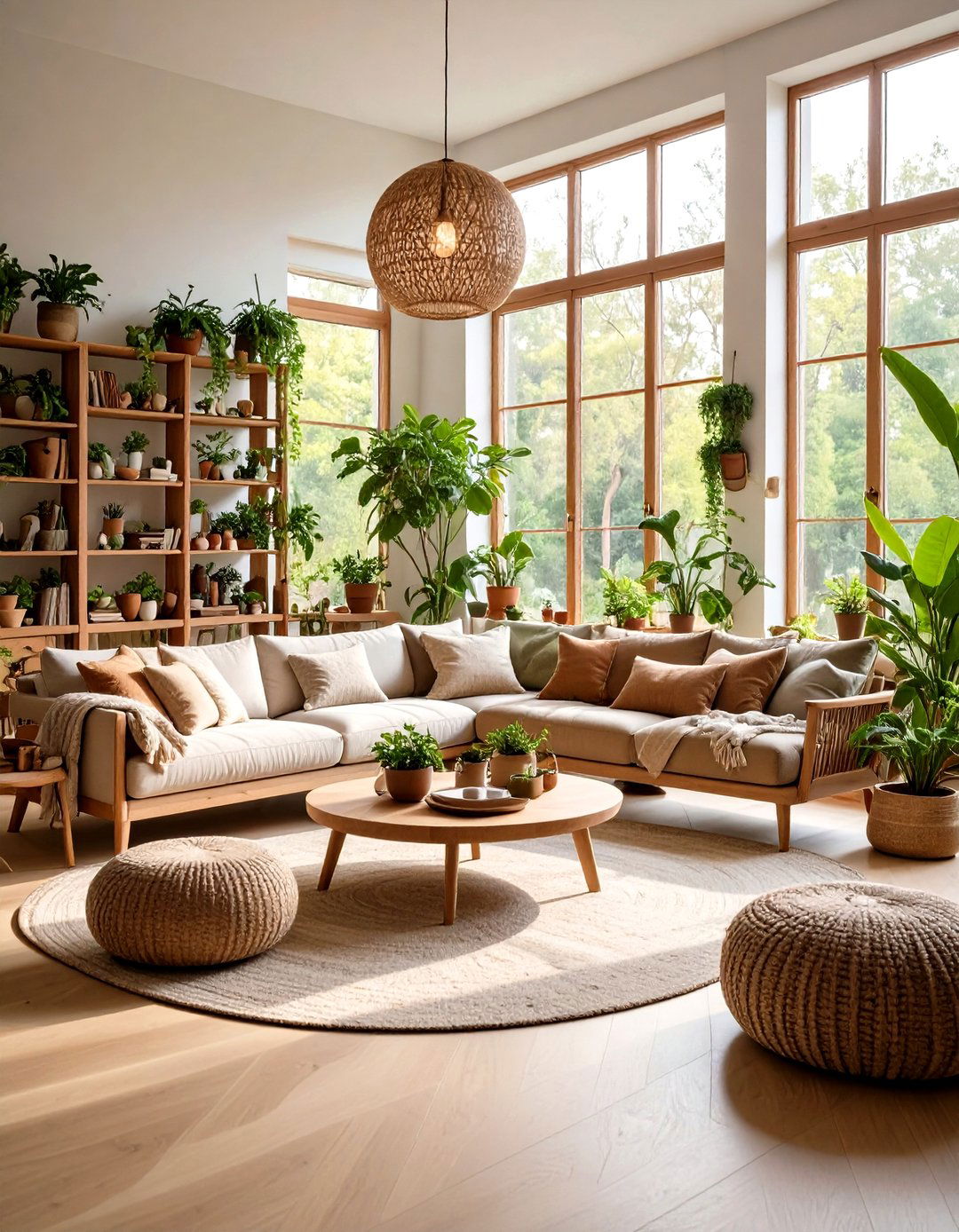 A Biophilic Design Living Room - 30 interior decor ideas for living room