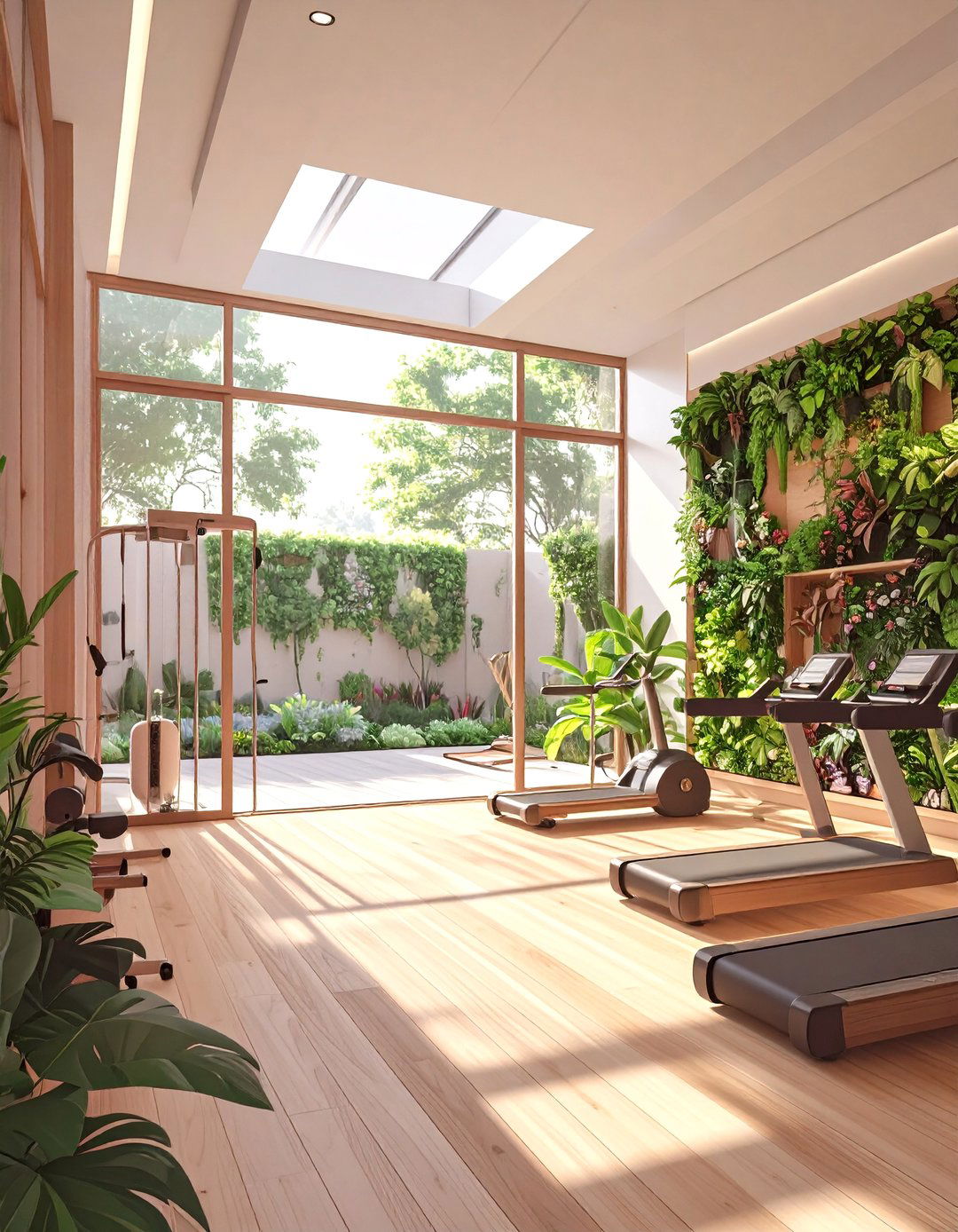 A Biophilic Home Gym - 30 biophilic interior design ideas