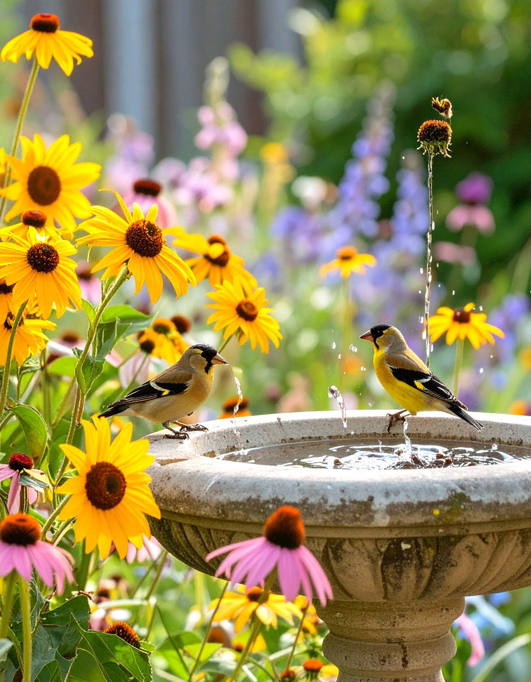 A Bird Sanctuary Wildflower Garden - 30 wildflower garden ideas