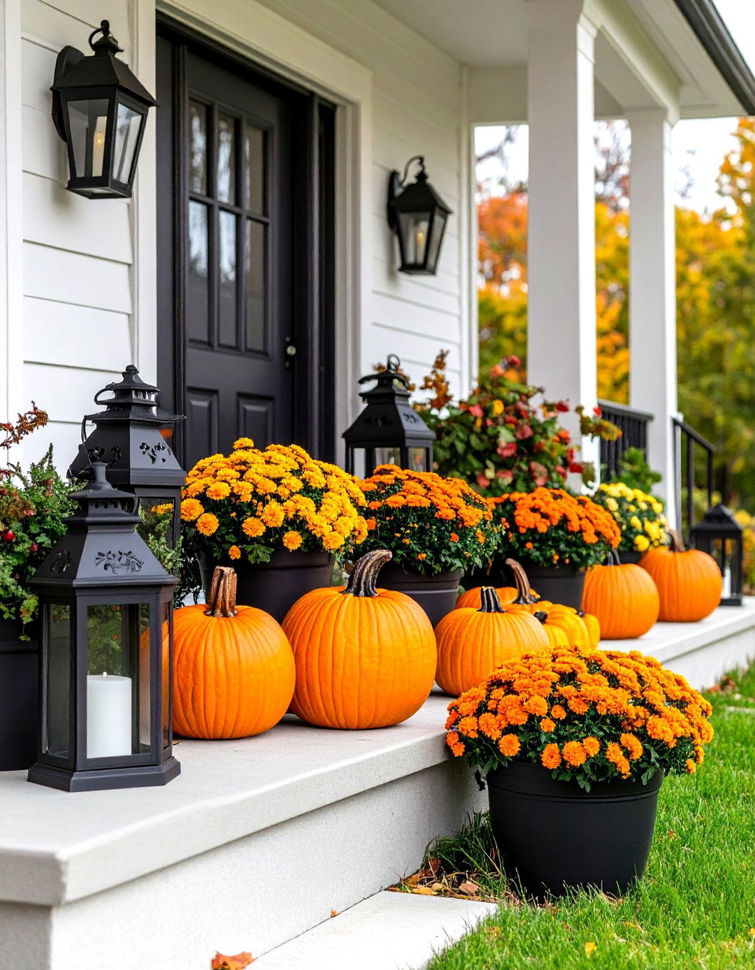 A Black and Orange Classic - 30 fall outdoor decorating ideas