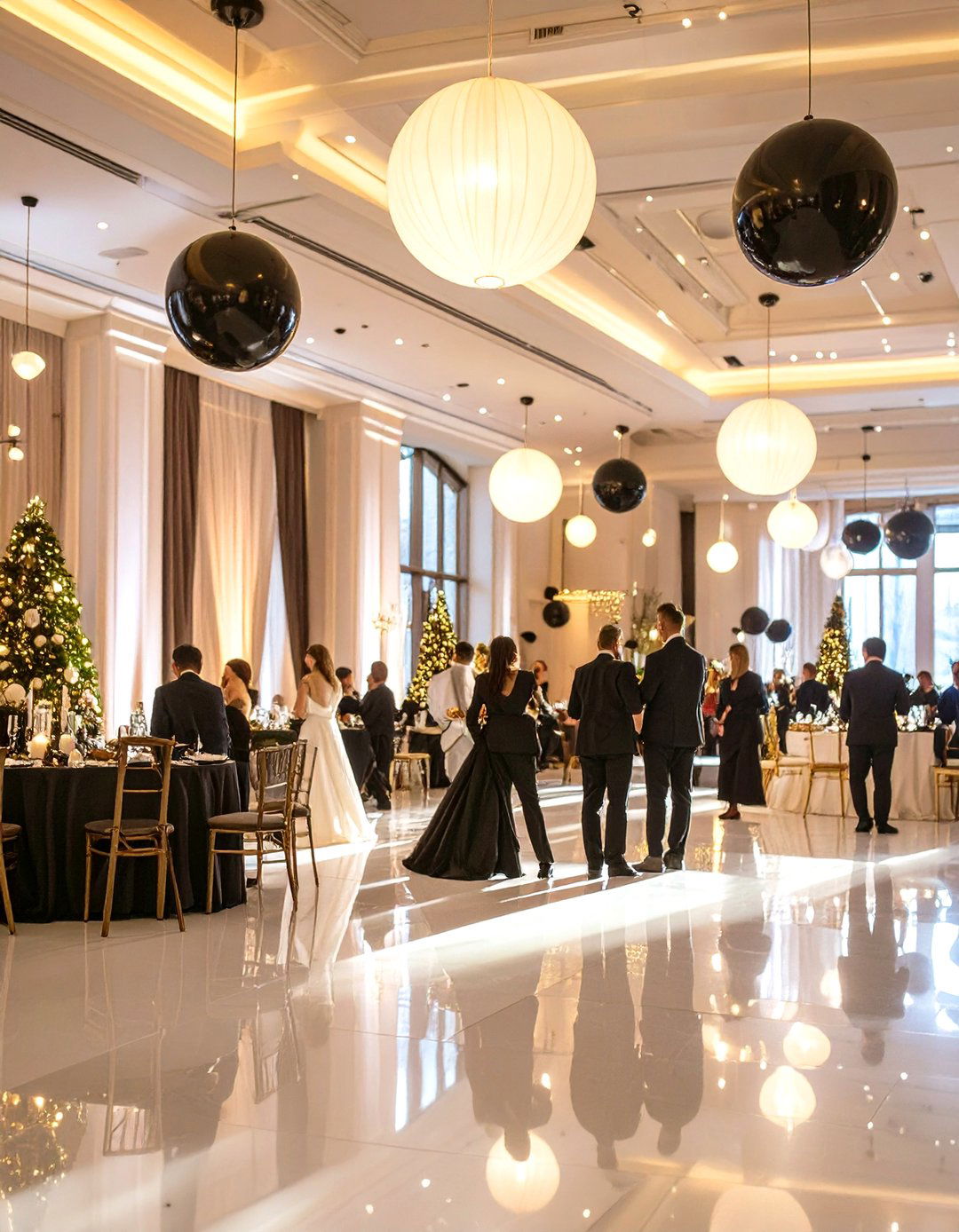 A Black and White Ball - 30 office holiday party ideas