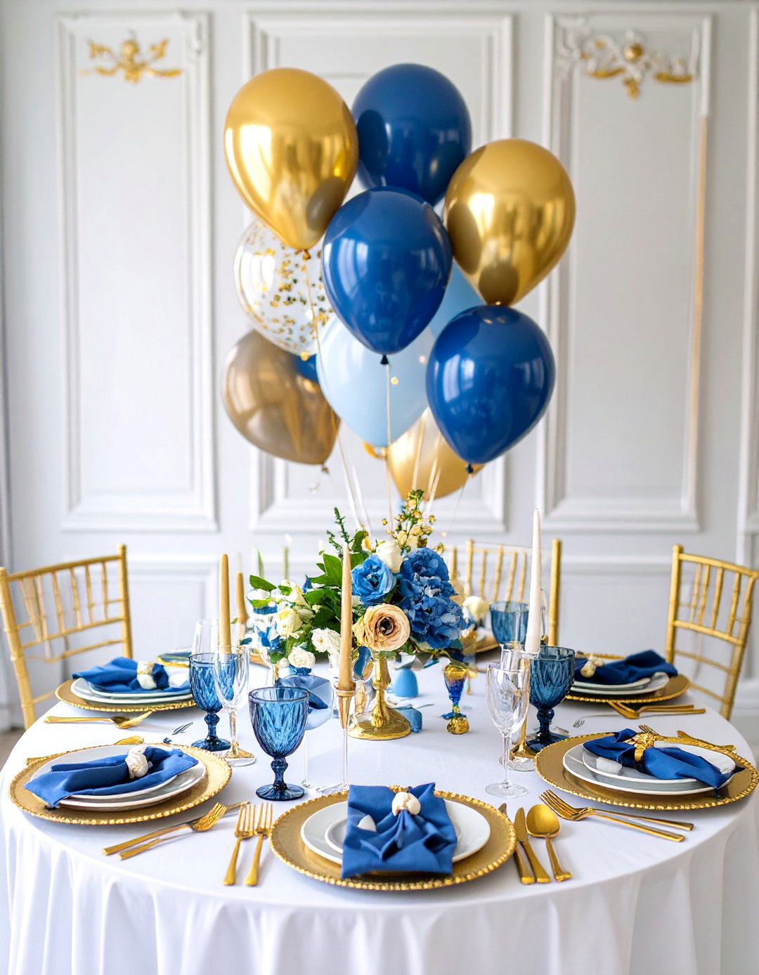 A Blue and Gold Baby Shower - 30 baby boy shower ideas