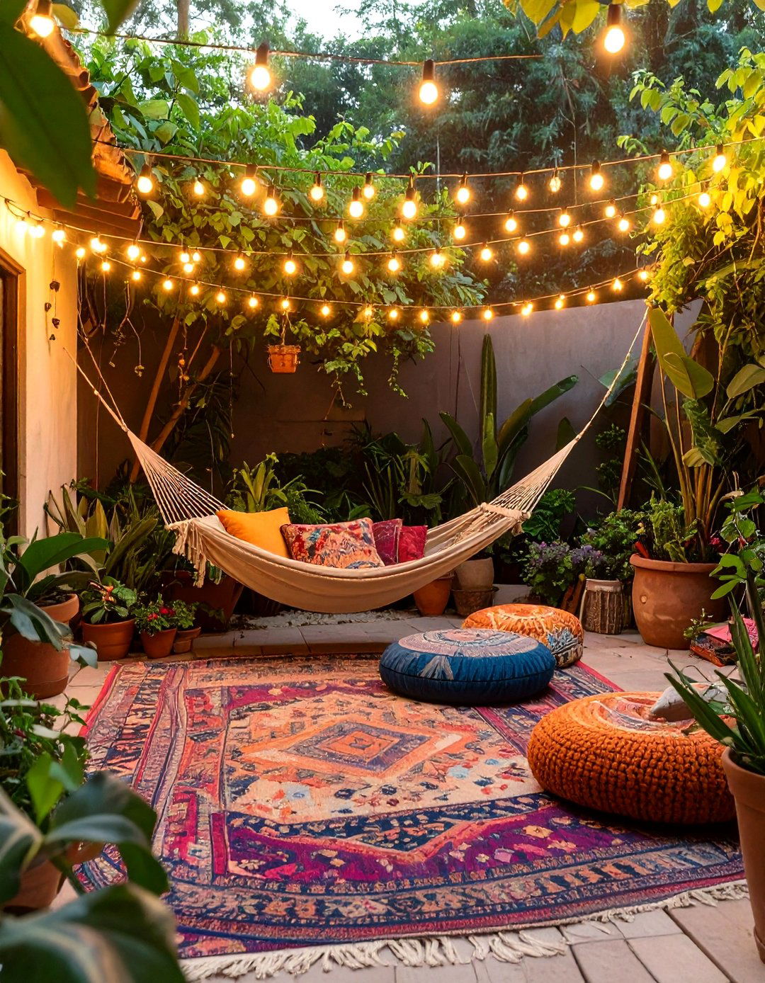 A Bohemian Chic Backyard Lounge - 30 backyard remodel ideas