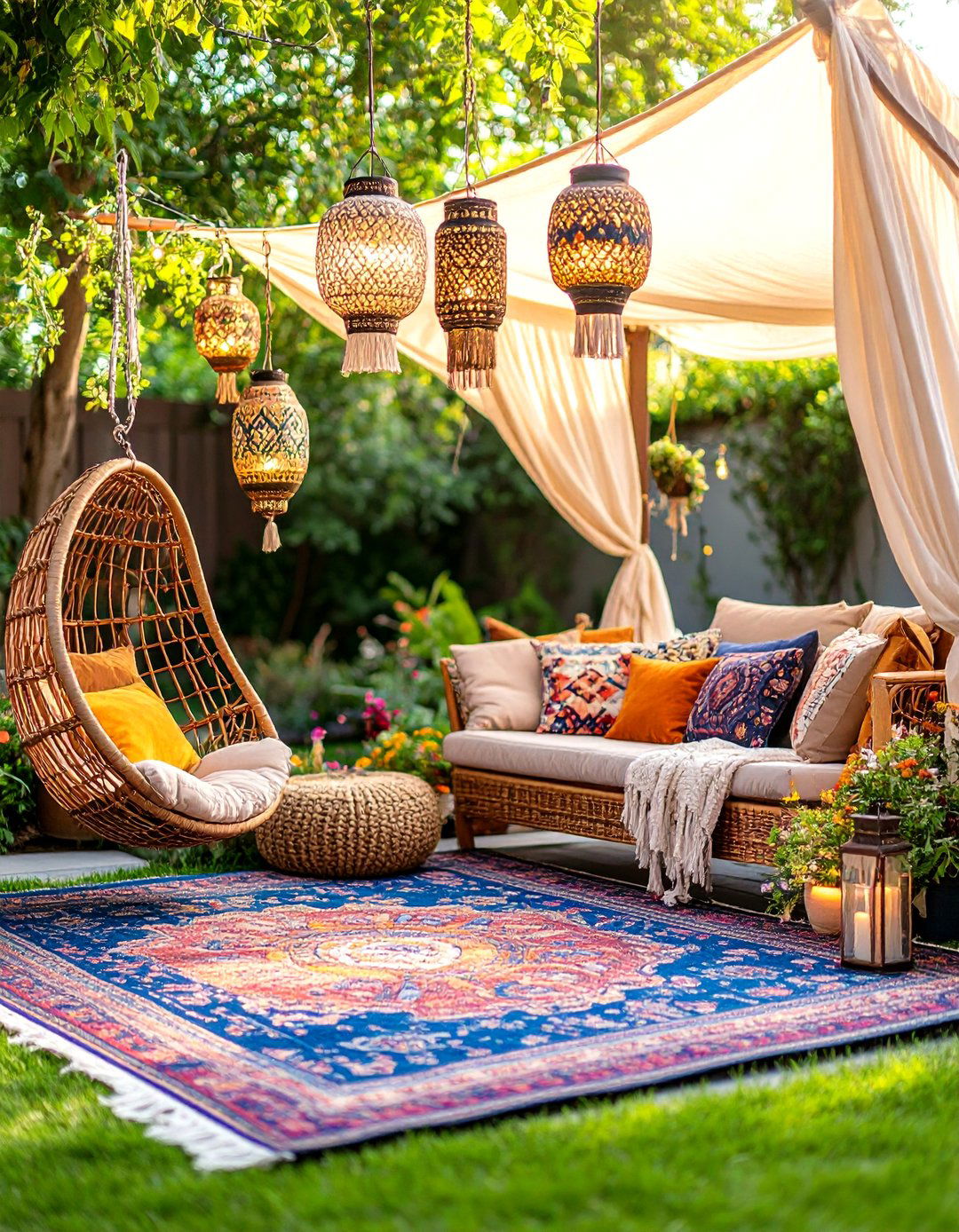A Bohemian Chic Backyard Lounge - 30 backyard inspiration