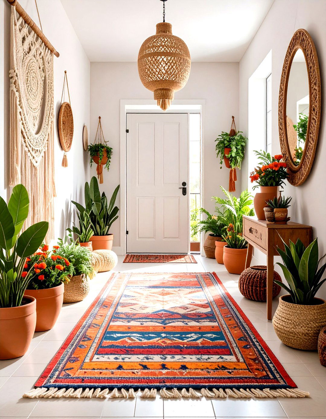 A Bohemian Chic Entry Hallway - 30 entry hallway ideas