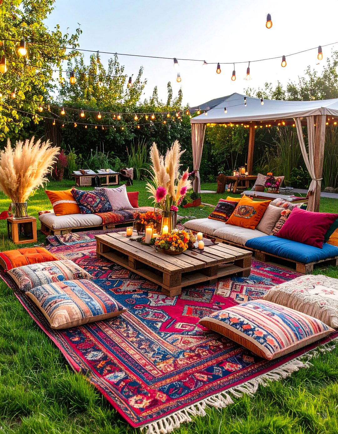 A Bohemian Chic Picnic - 30 backyard birthday party ideas