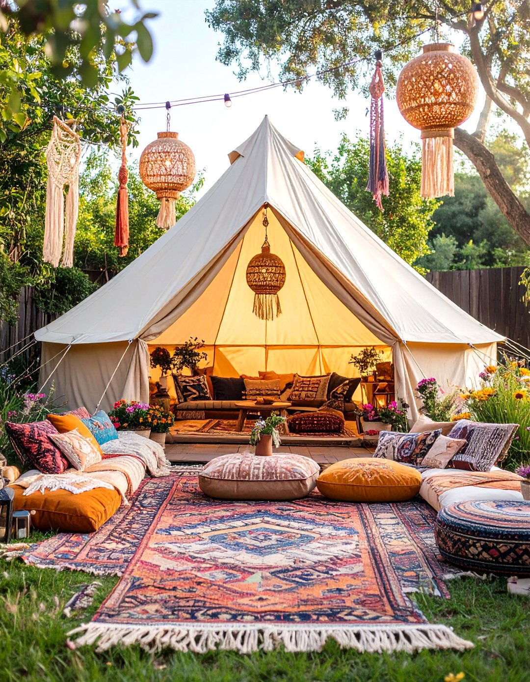 A Bohemian Chic Retreat - 30 backyard camping ideas