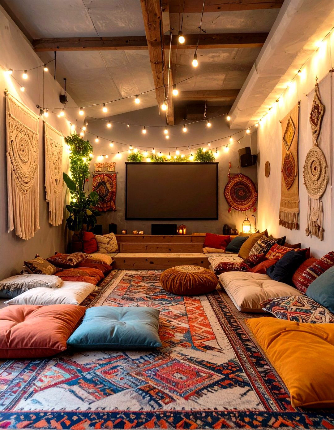 A Bohemian Chic Screening Lounge - 30 home theater room ideas