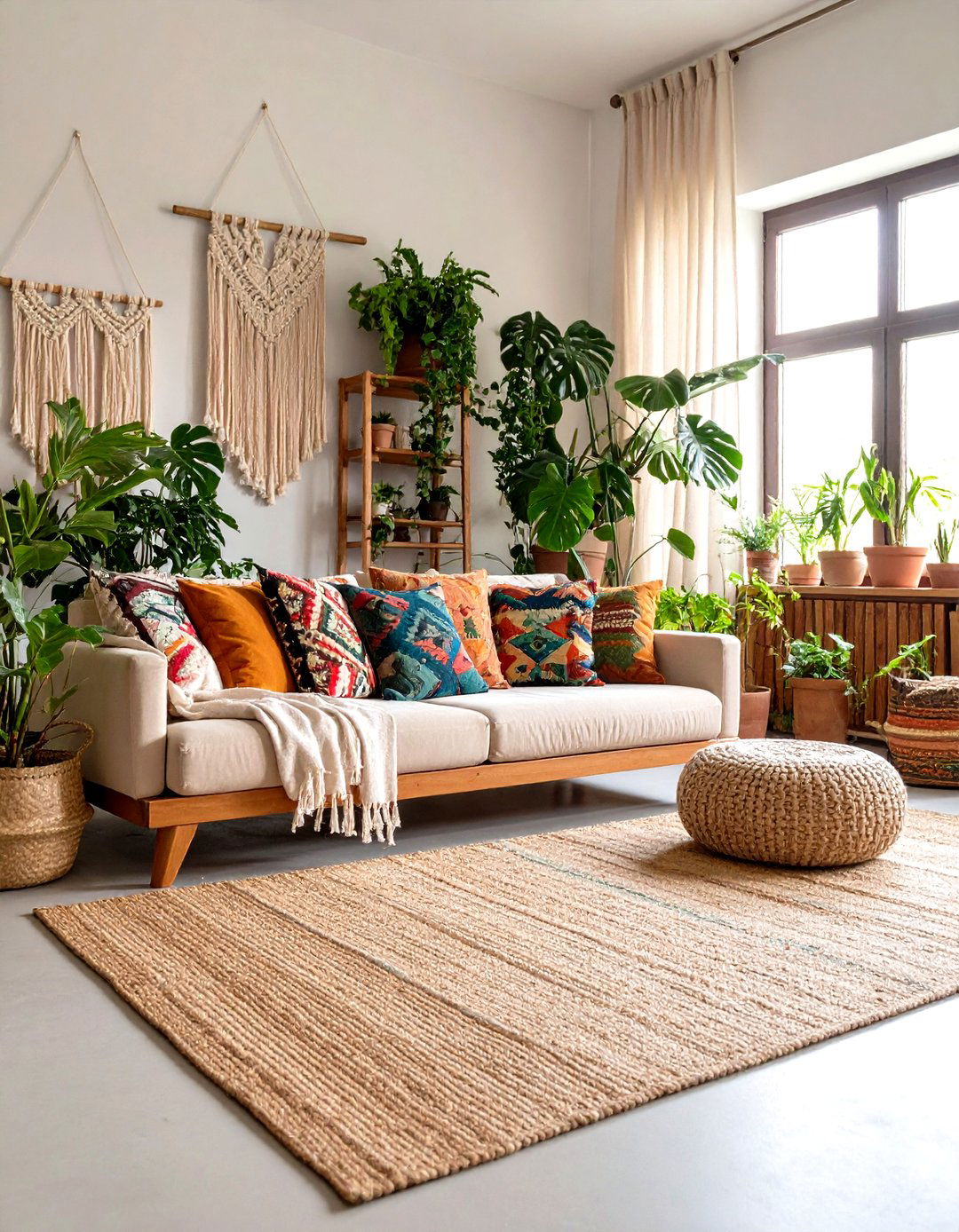 A Bohemian Earthy Living Room - 30 earthy living room ideas