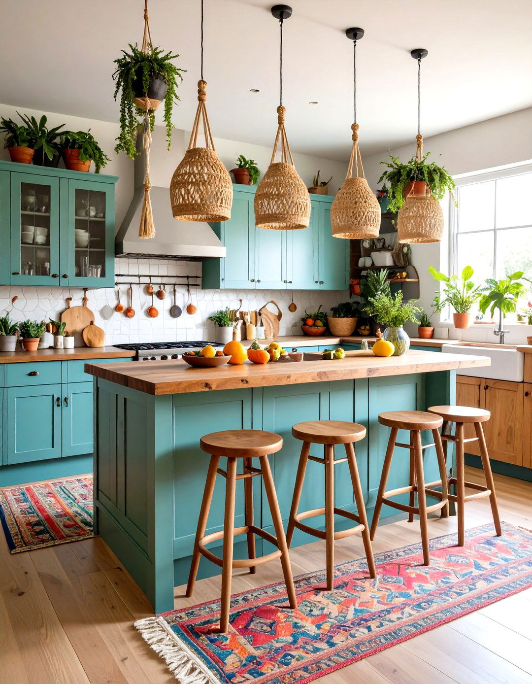 A Bohemian Eclectic Kitchen Bar - 30 kitchen bar ideas