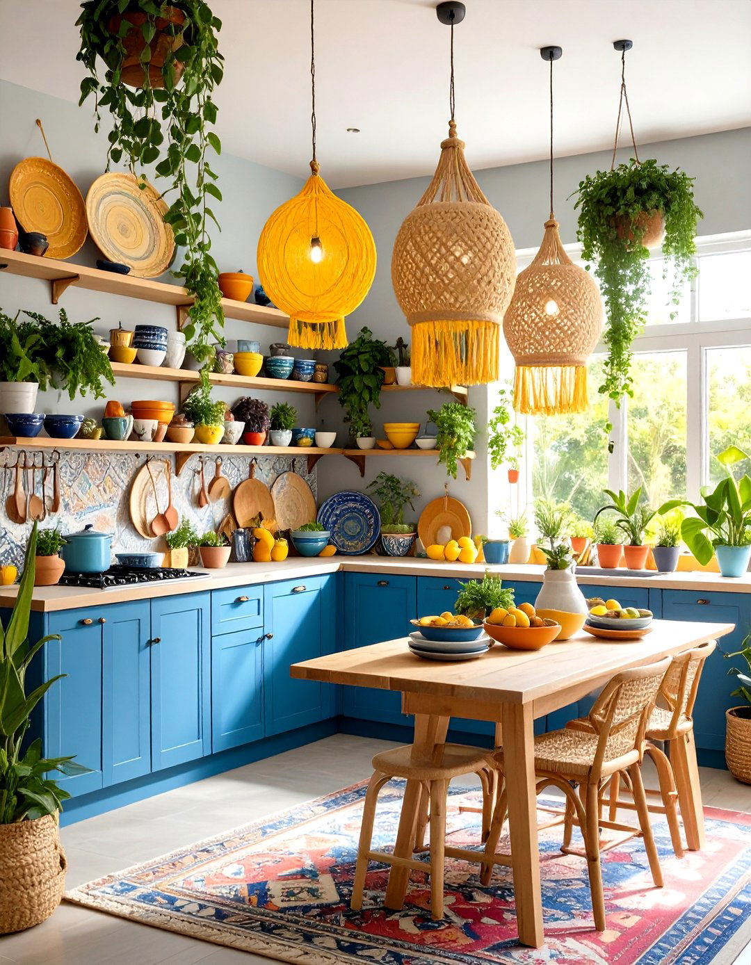 A Bohemian Eclectic Kitchen - 30 kitchen makeover ideas