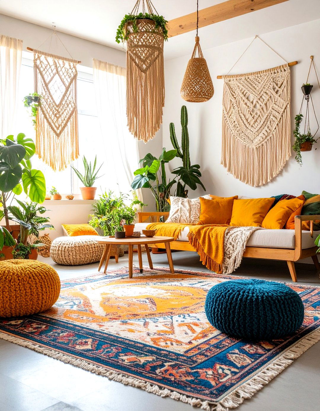 A Bohemian Eclectic Lounge Basement - 30 ai basement remodel ideas