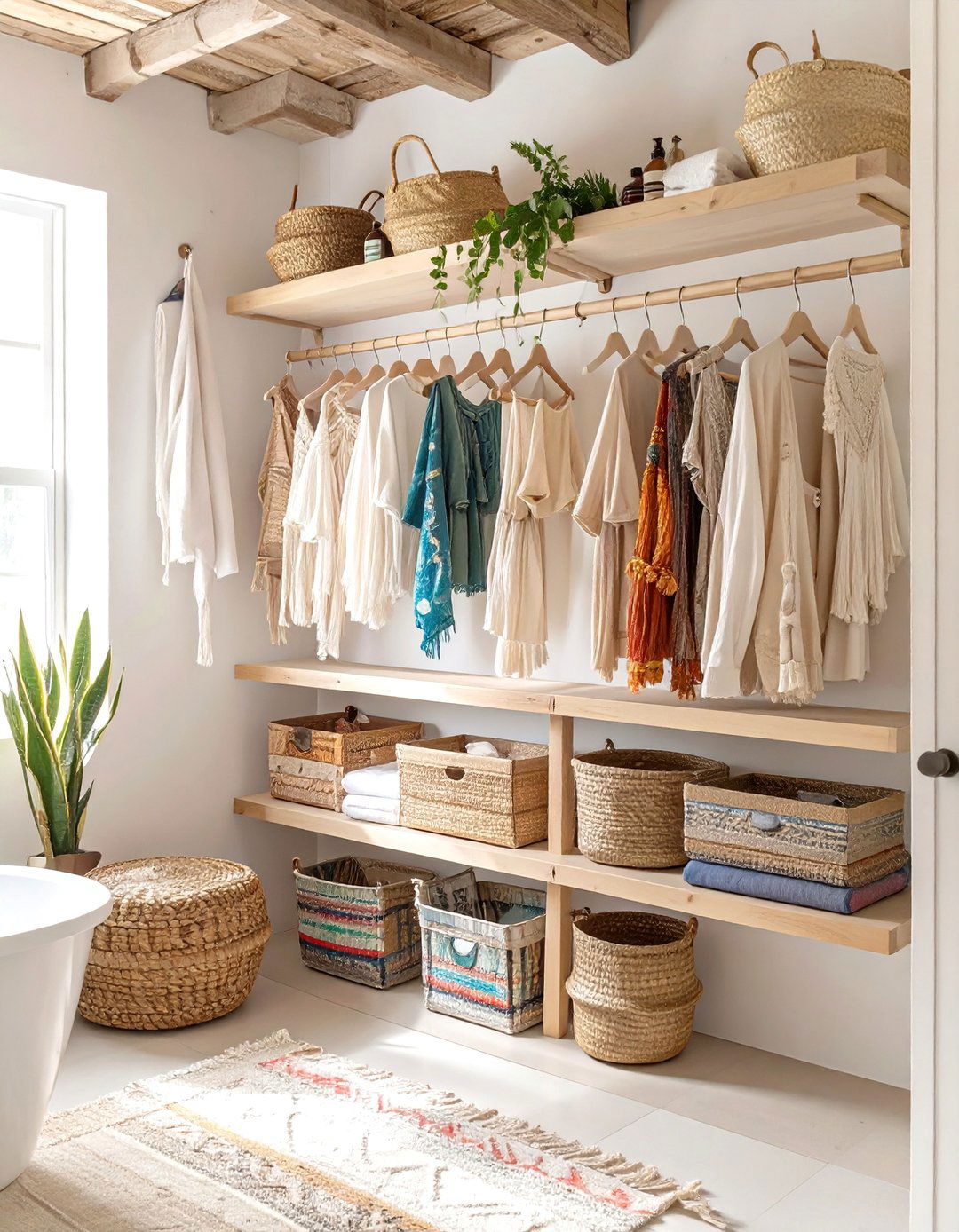 A Bohemian Eclectic Mix - 30 bathroom closet organization ideas