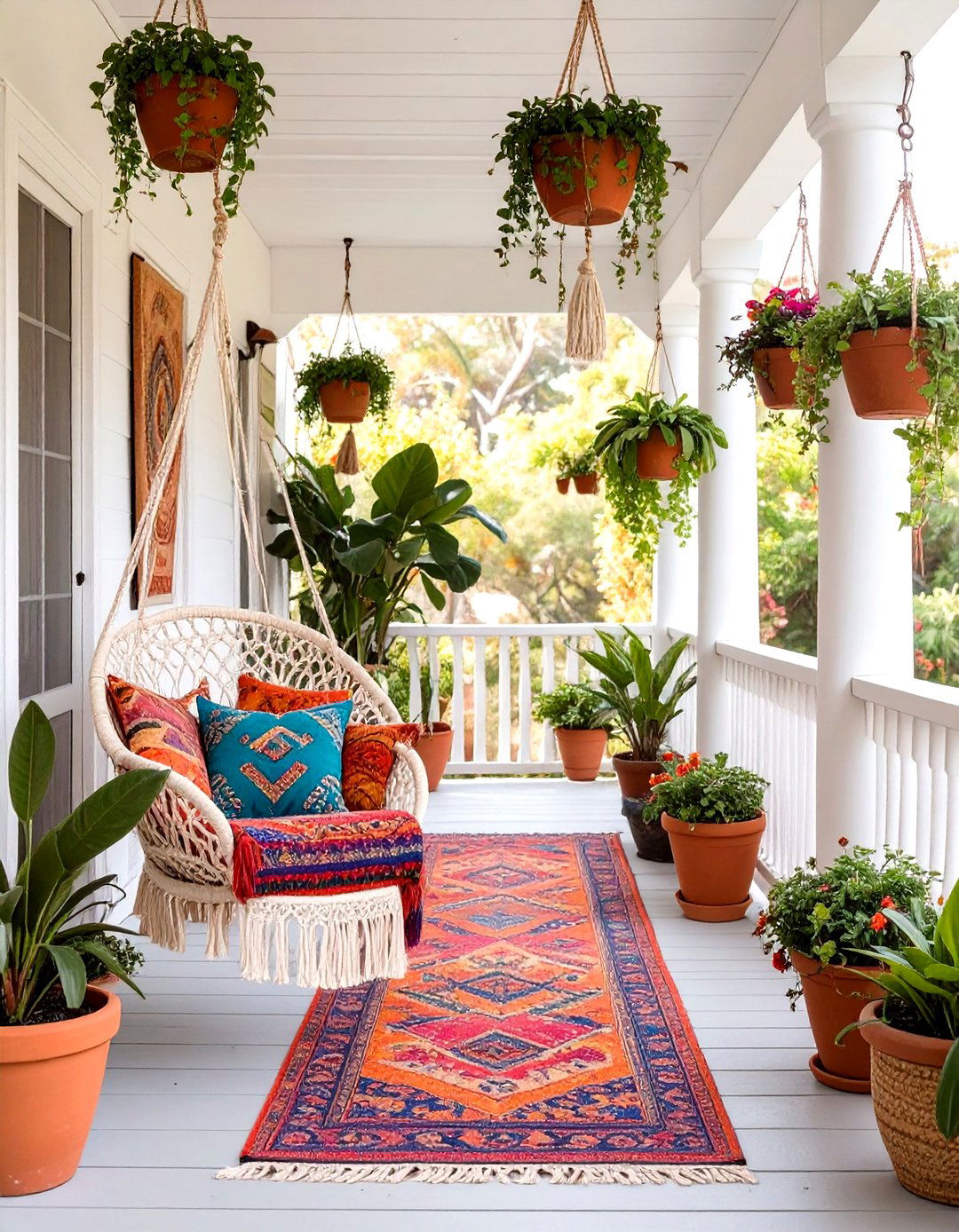 30 Long Front Porch Decorating Ideas for Your Home - We Love Home Blog