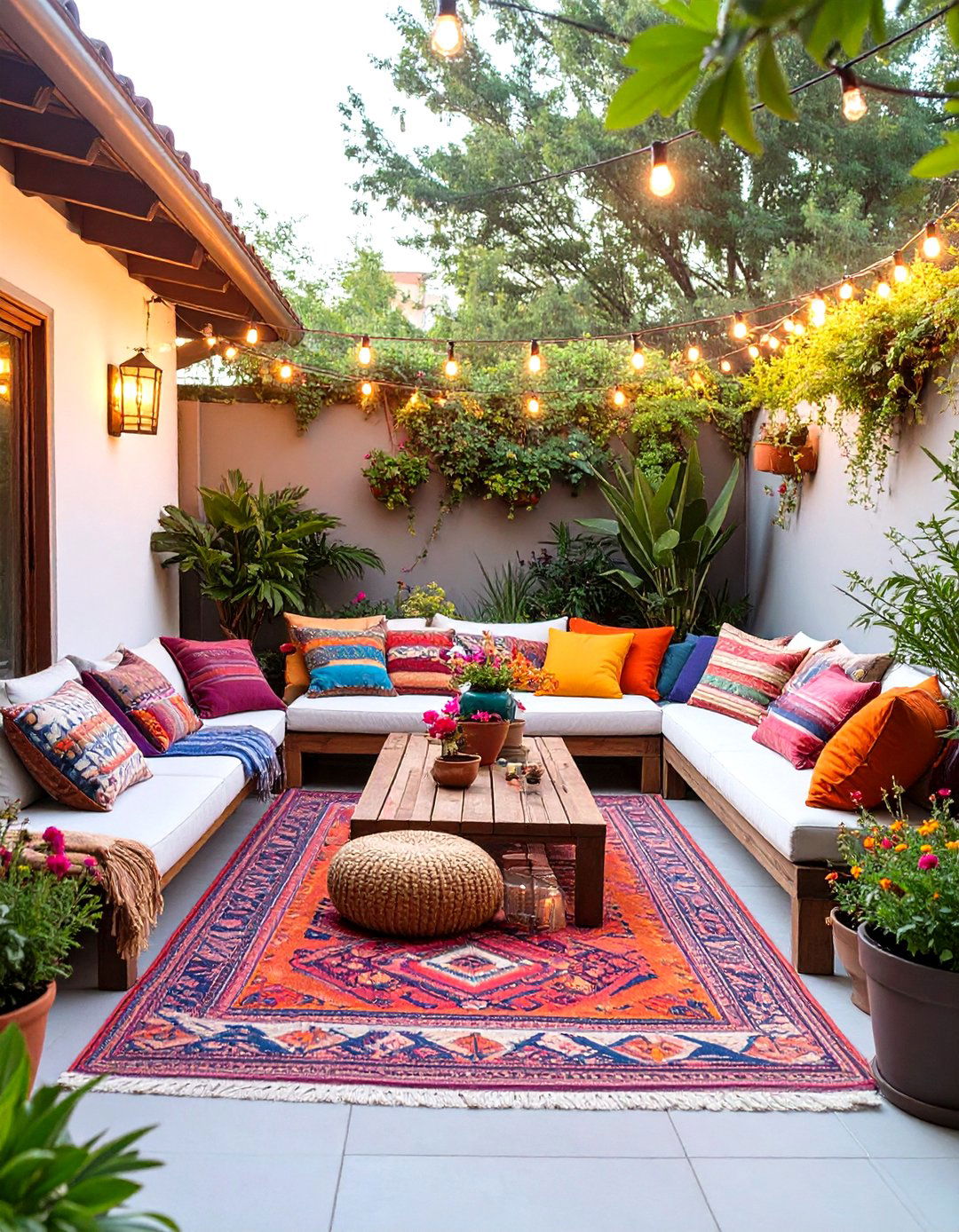 A Bohemian Inspired Patio Retreat - 30 cheap patio ideas