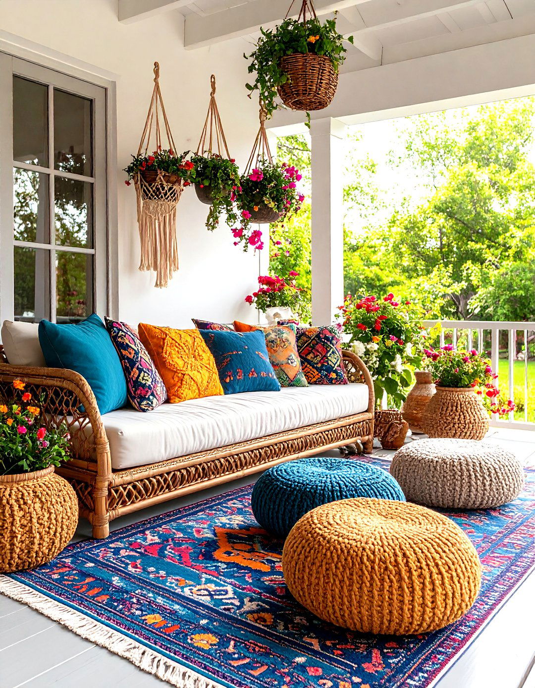 A Bohemian Style Outdoor Lounge - 30 outdoor space ideas