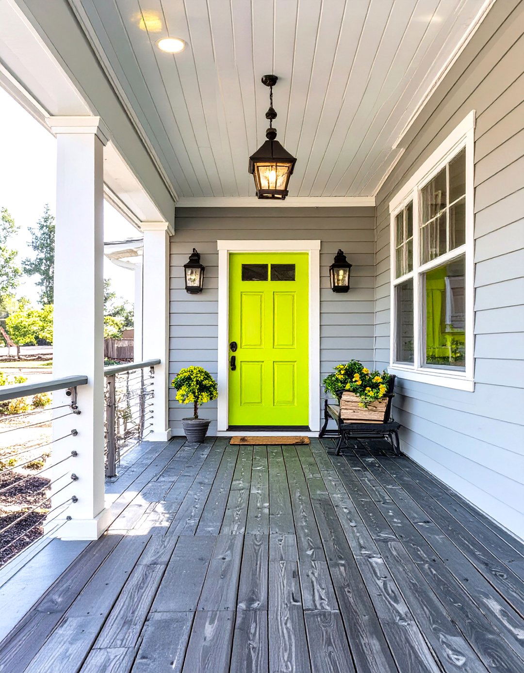 A Bold And Contemporary Statement - 30 front porch ideas for ranch style homes before and after