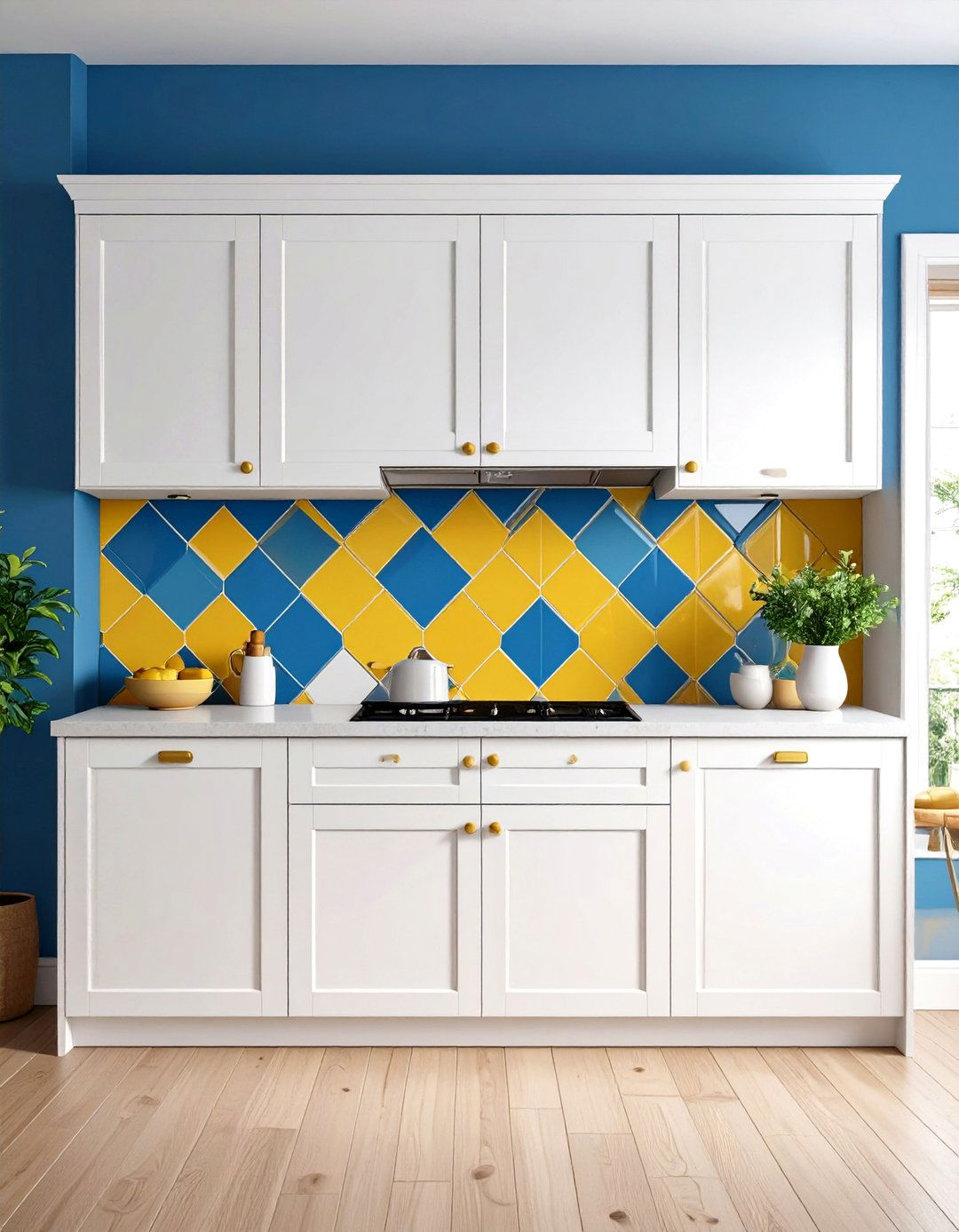 A Bold Colorful Tiled Kitchen Booth - 30 eat in kitchen ideas