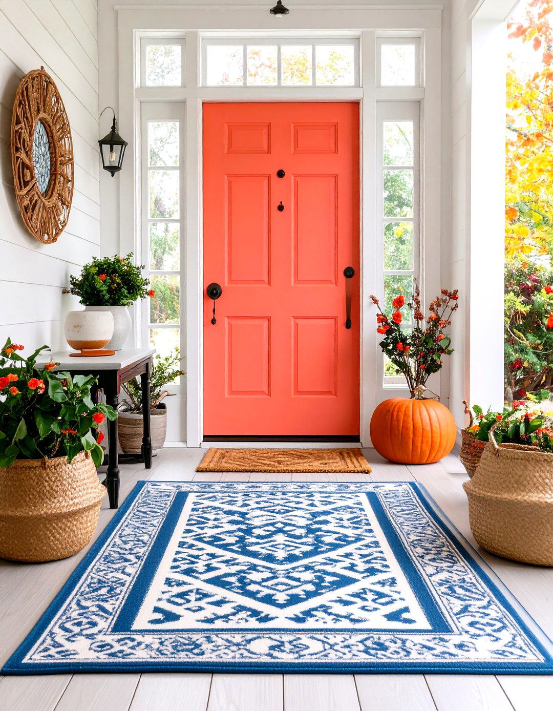 A Bold and Colorful Entryway - 30 room decor inspo ideas