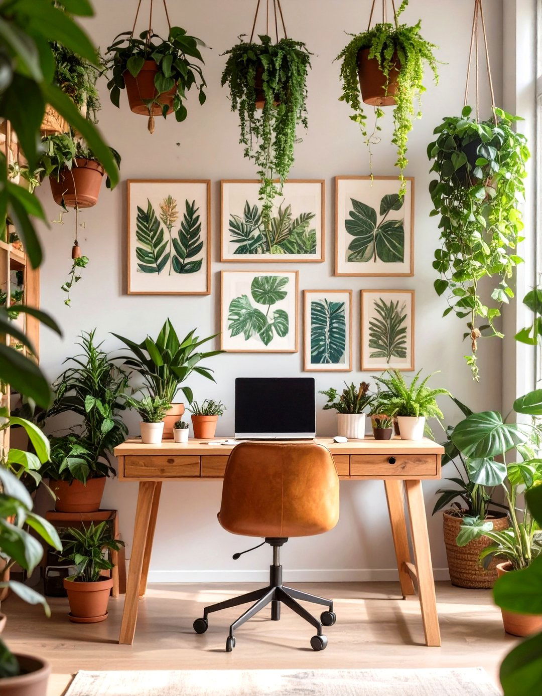 A Botanical Garden Office Desk - 30 office desk decoration ideas