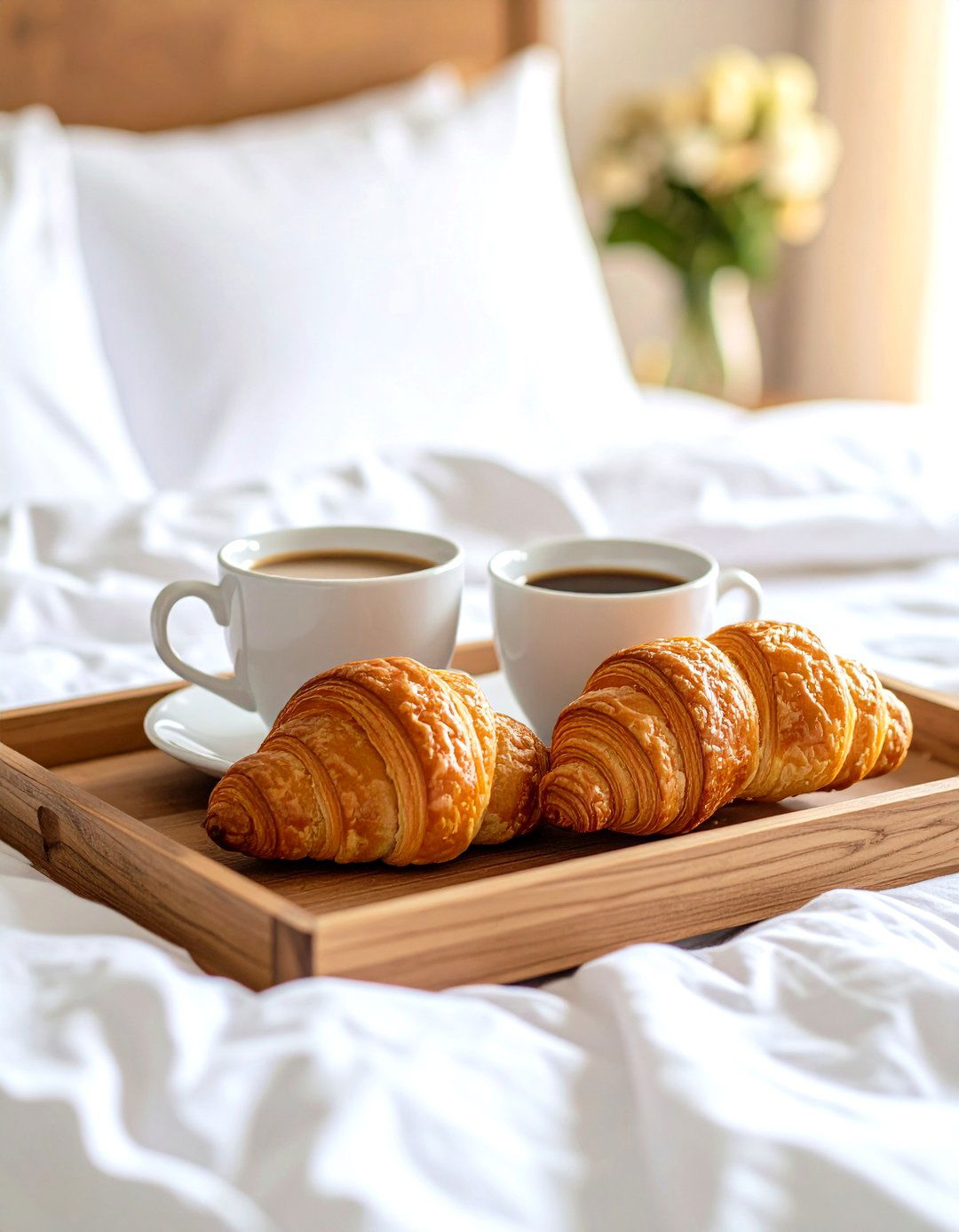 A Breakfast Tray for Lazy Mornings - 30 romantic warm and cozy bedroom ideas