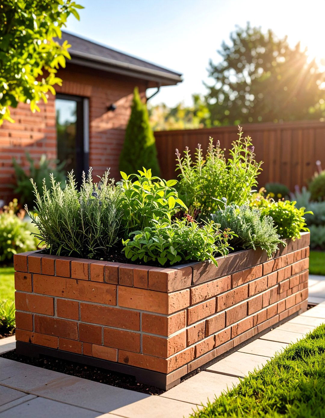 A Brick or Stone Masonry Box - 30 garden box ideas
