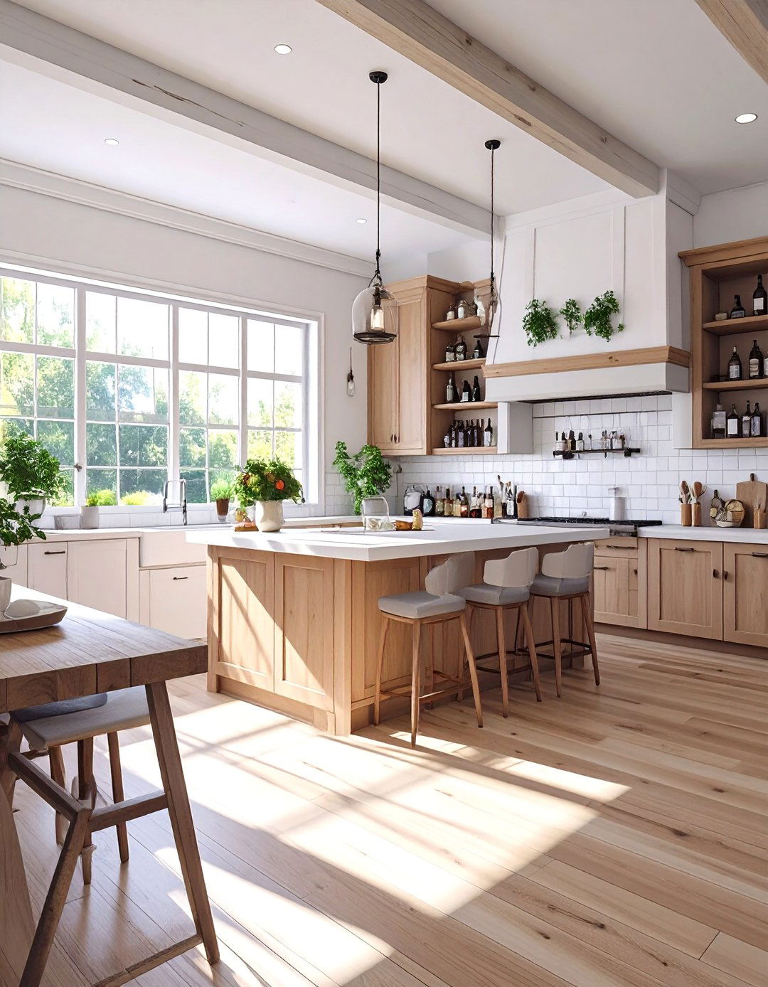 A Bright and Airy Basement Bar - 30 bar ideas for basement