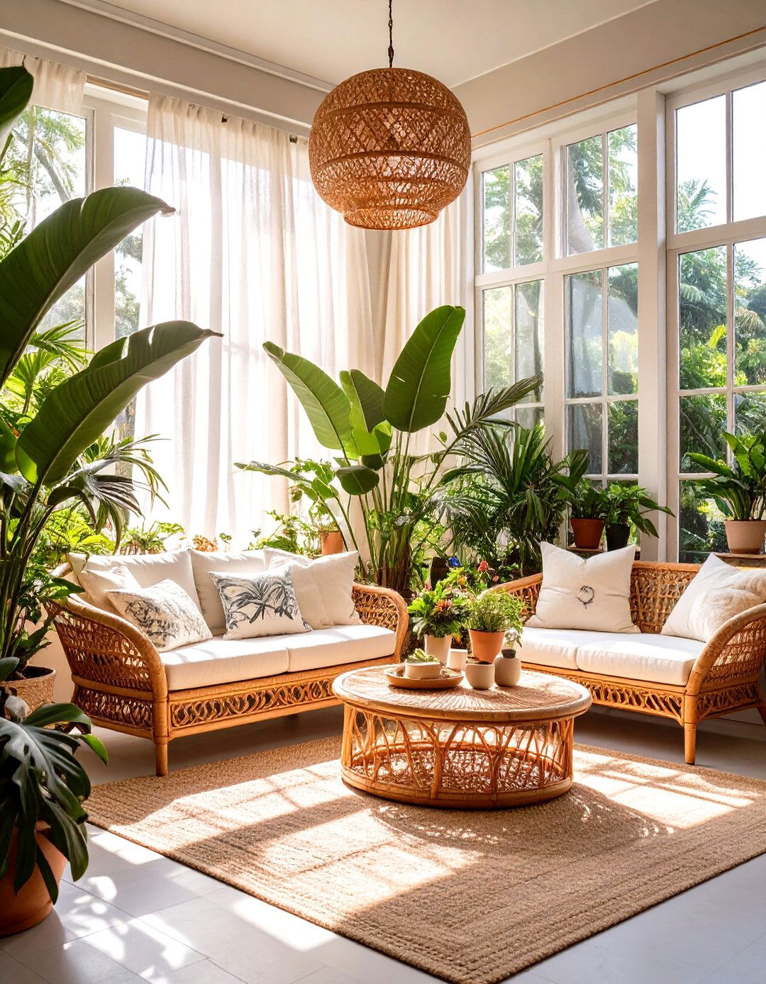 A Bright and Airy Sunroom Den - 30 den room ideas