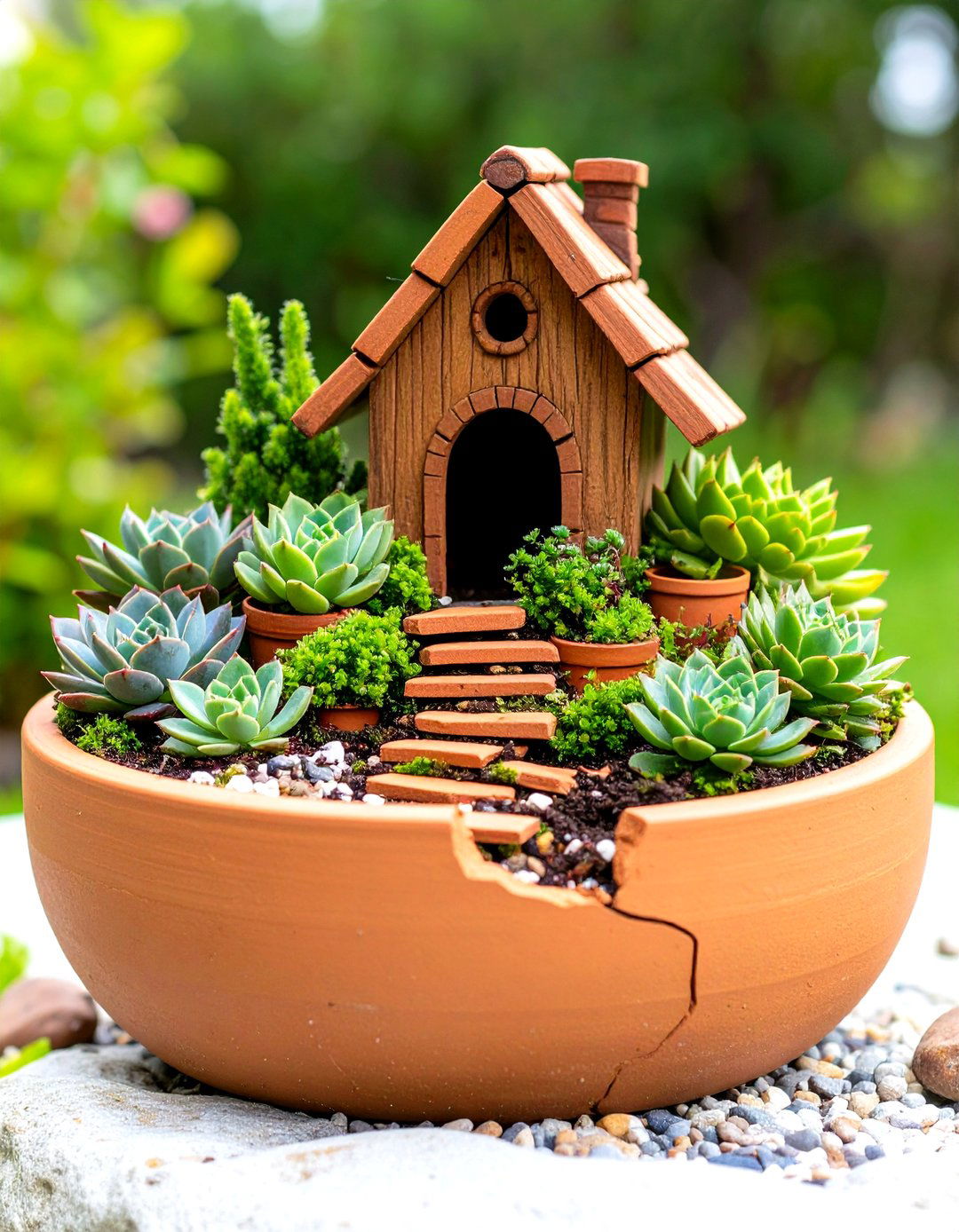 A Broken Pot Fairy Garden Landscape - 30 fairy garden ideas landscaping