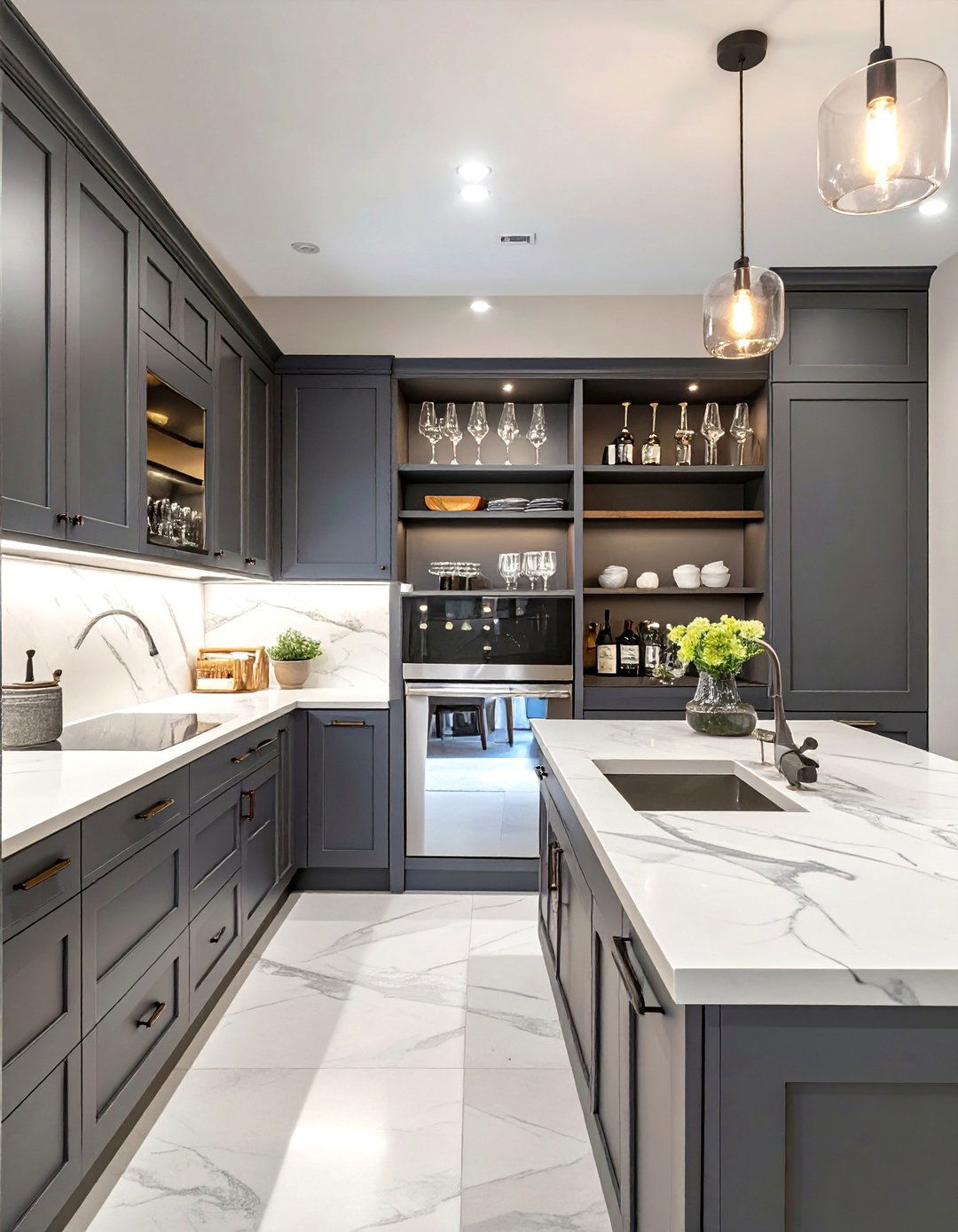 A Butlers Pantry Transition Space - 30 dining room storage ideas